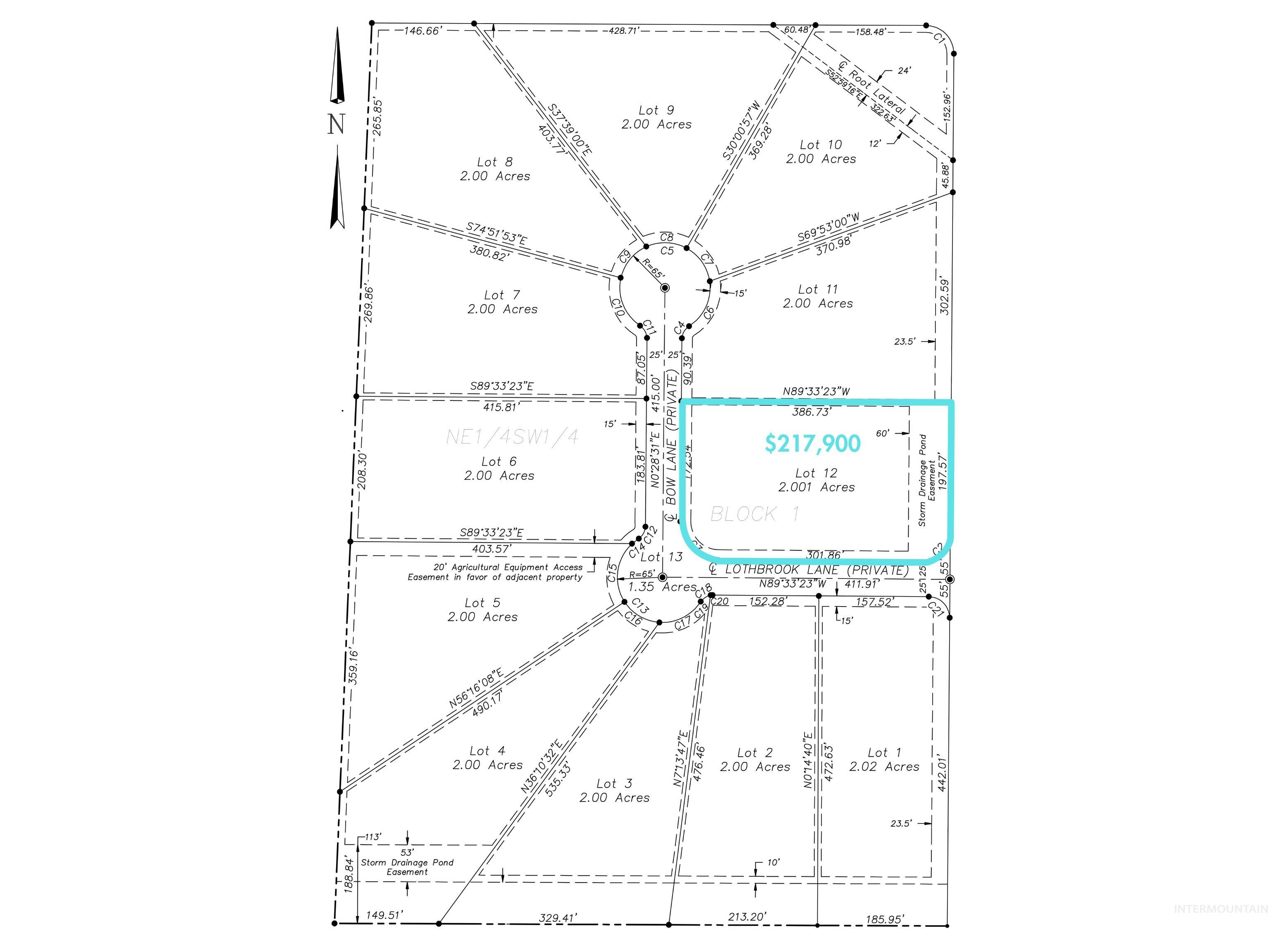 Lot 12 Bow Lane, Wilder, Idaho 83676, Land For Sale, Price $217,900,MLS 98946582