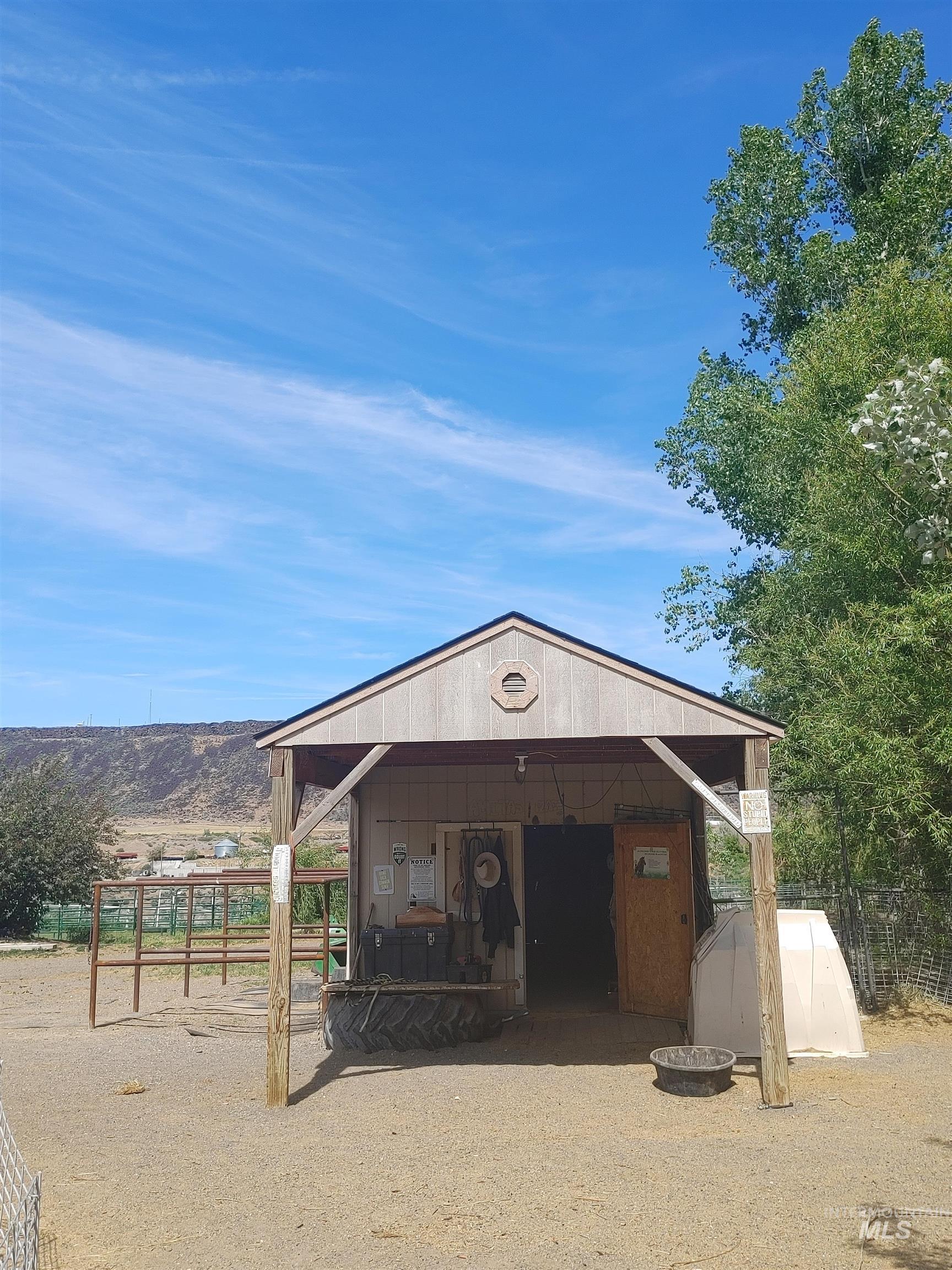 View of outbuilding