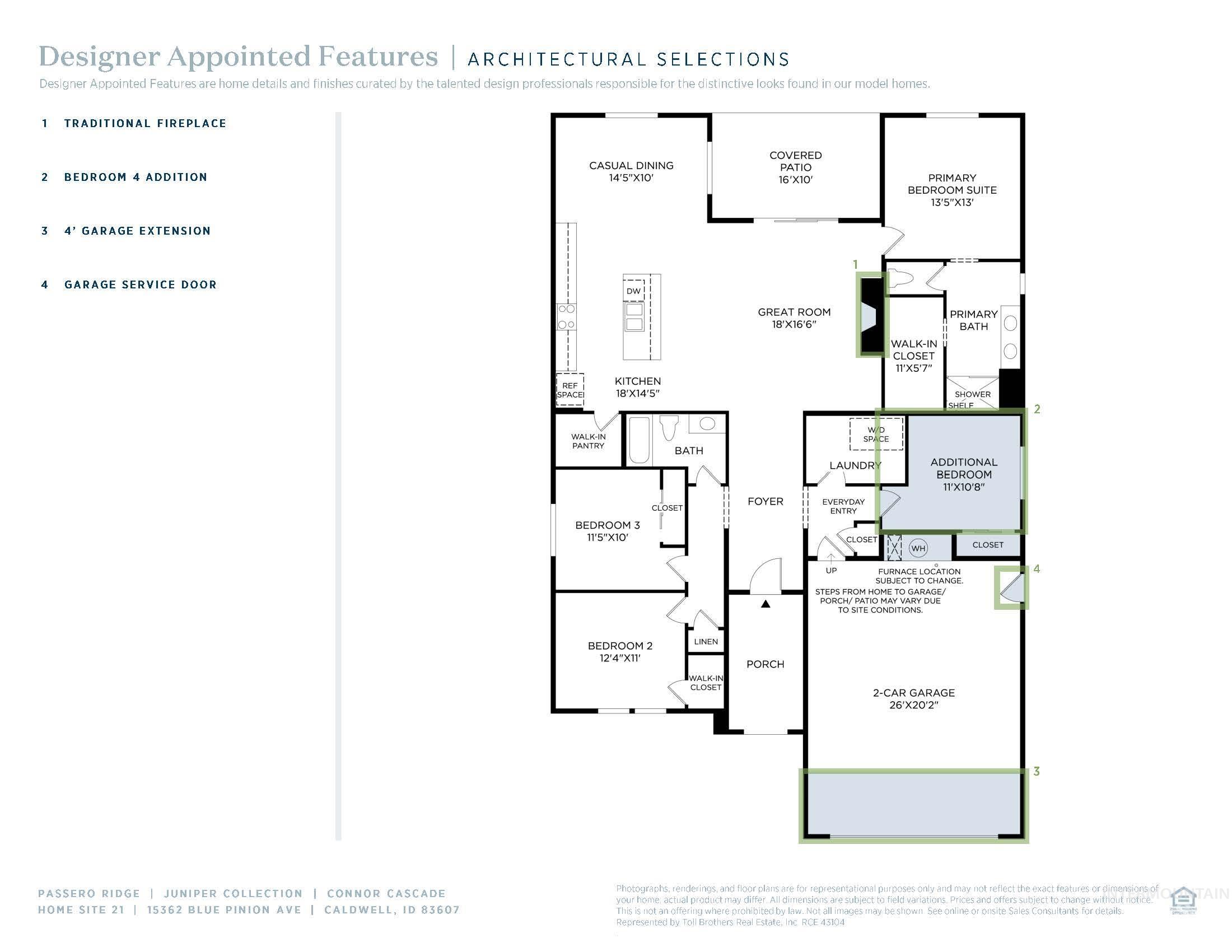 View of home floor plan