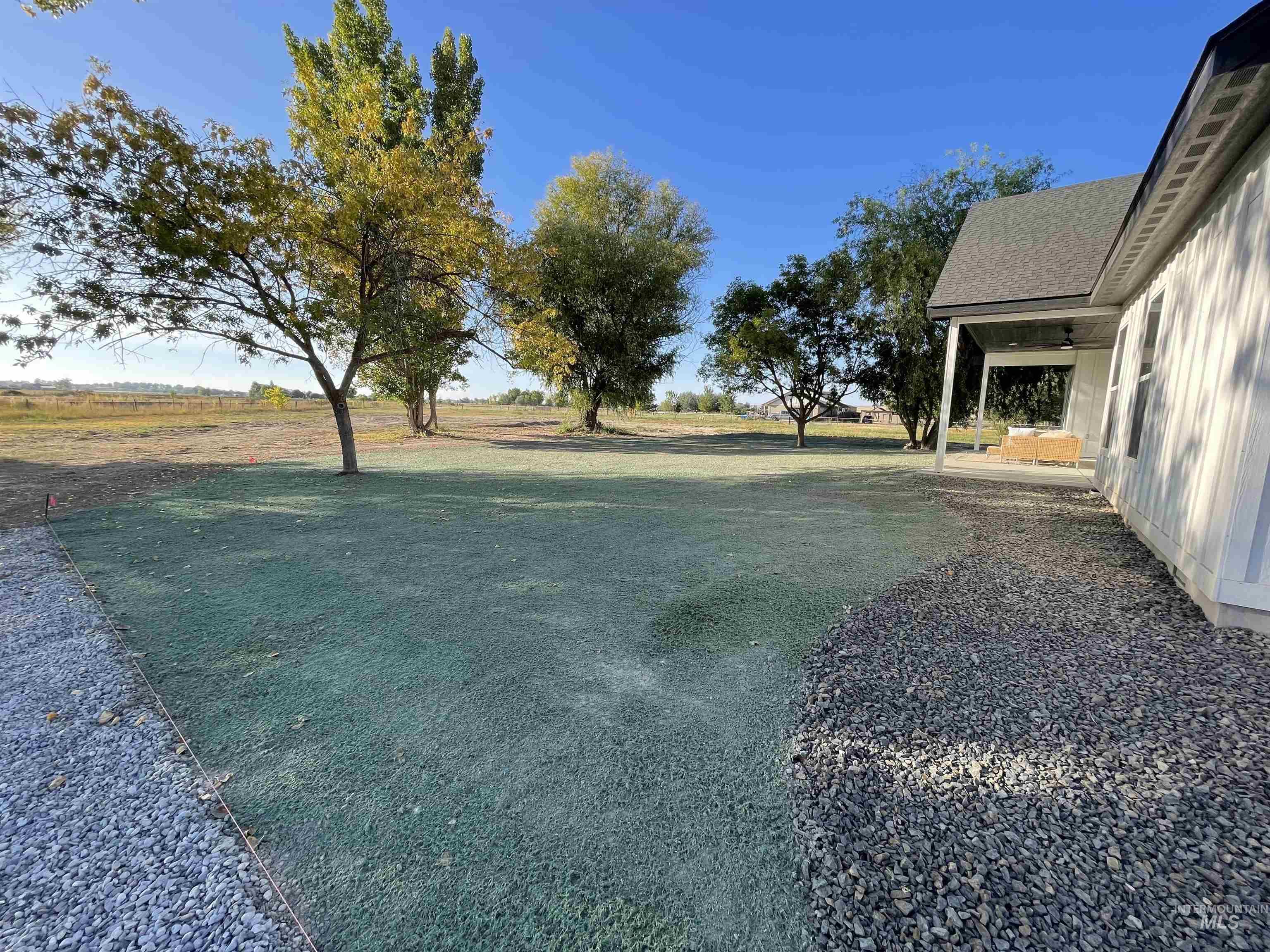 View of yard featuring a view of countryside