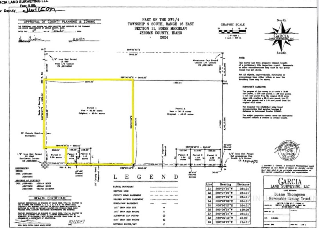TBD 500 S 200 W, 38 W Acres, Jerome, Idaho 83338, Land For Sale, Price $953,575, 98947762