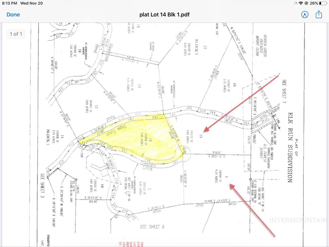 9 Crescent Cir, Idaho City, Idaho 83631, Land For Sale, Price $280,000,MLS 98948060