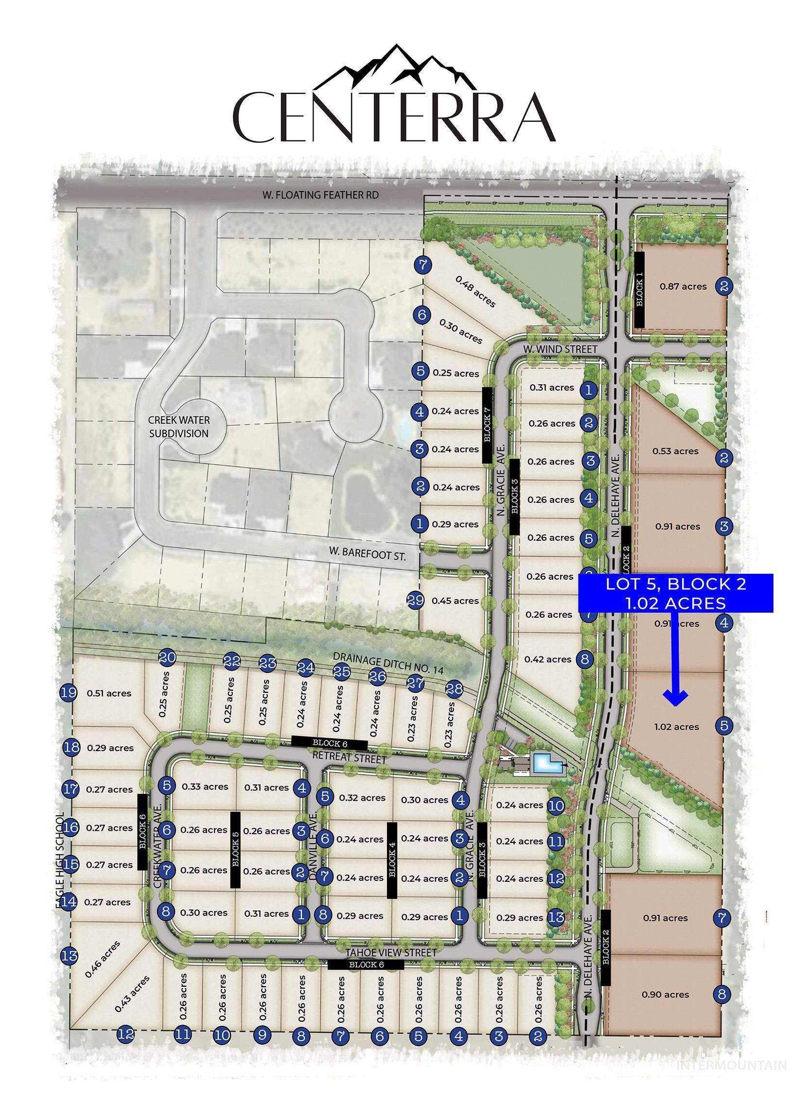 946 N Delehaye Ave, Lot 5/2, Eagle, Idaho 83616, Land For Sale, Price $850,000,MLS 98948354