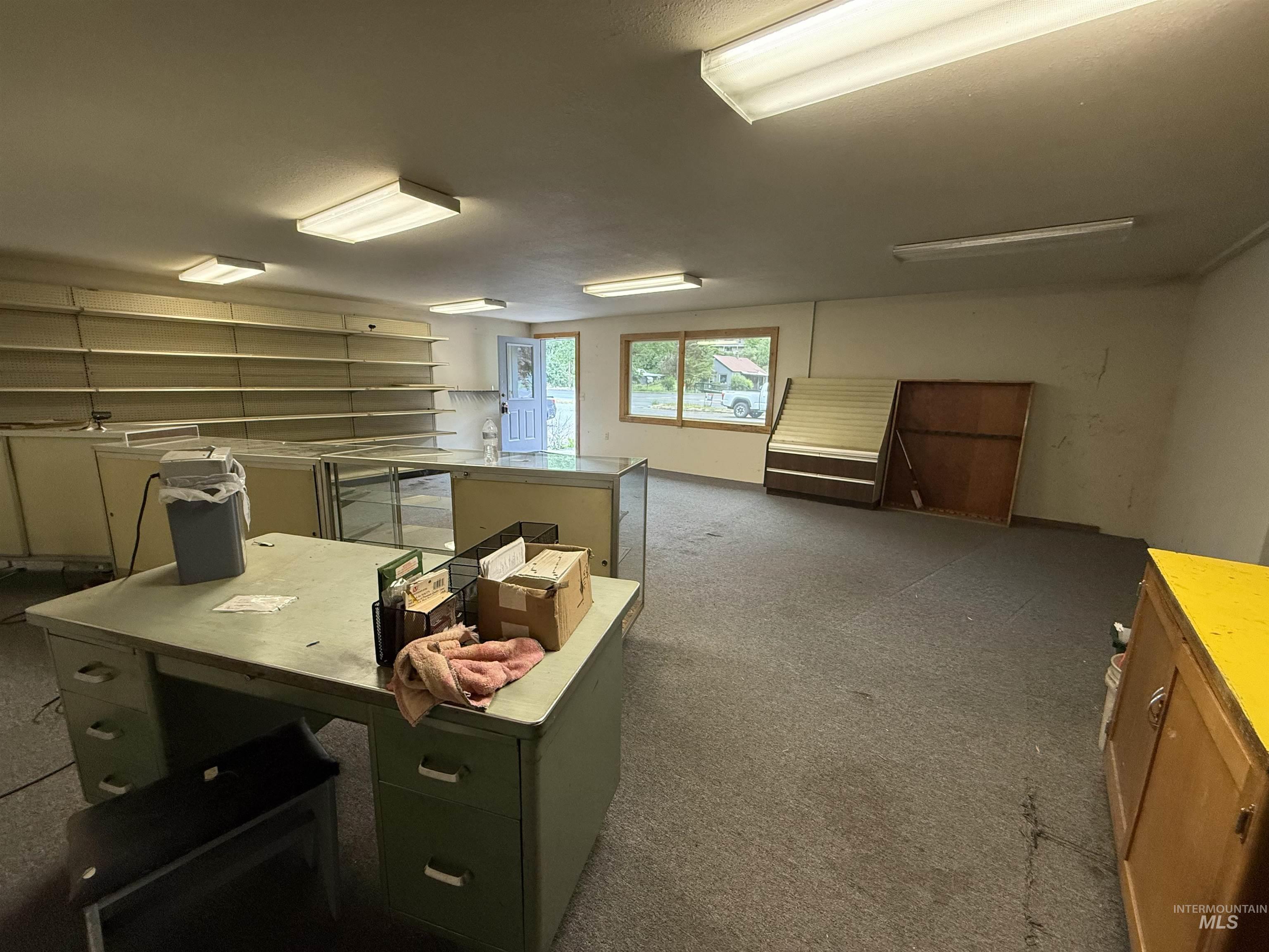View of carpeted office space