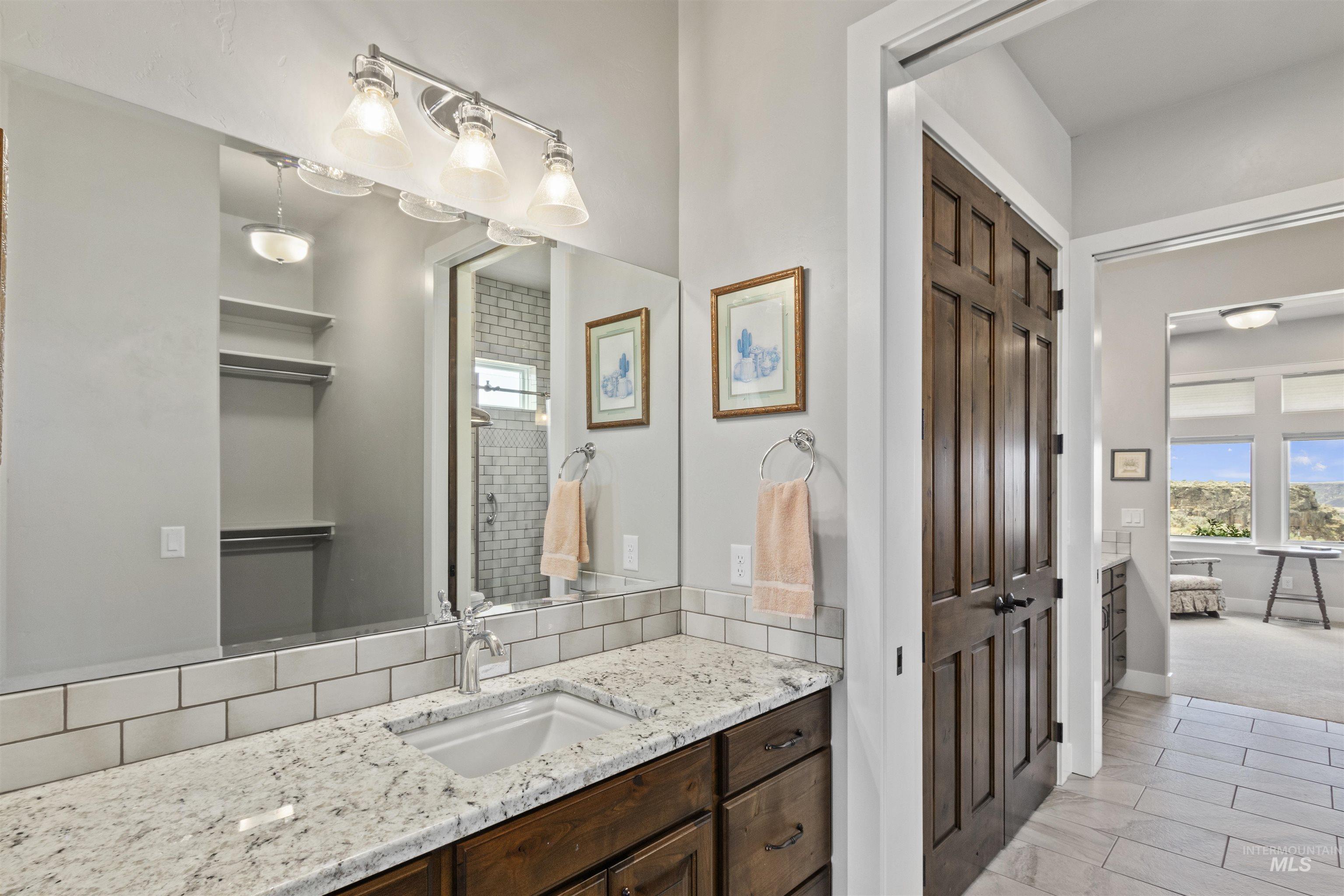 Bathroom featuring vanity