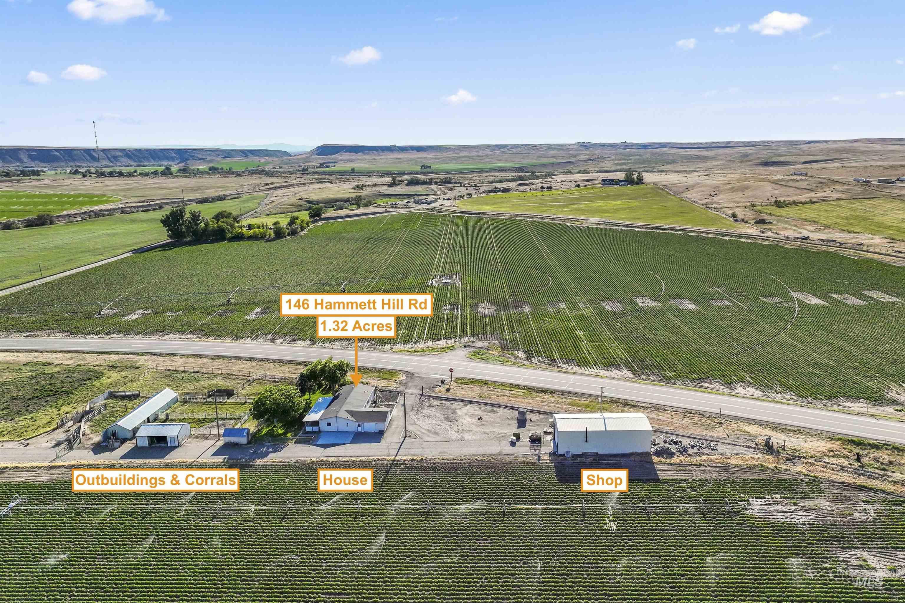 146 N Hammett Hill Rd, Hammett, Idaho 83627, 4 Bedrooms, 2 Bathrooms, Farm & Ranch For Sale, Price $450,000, 98948736