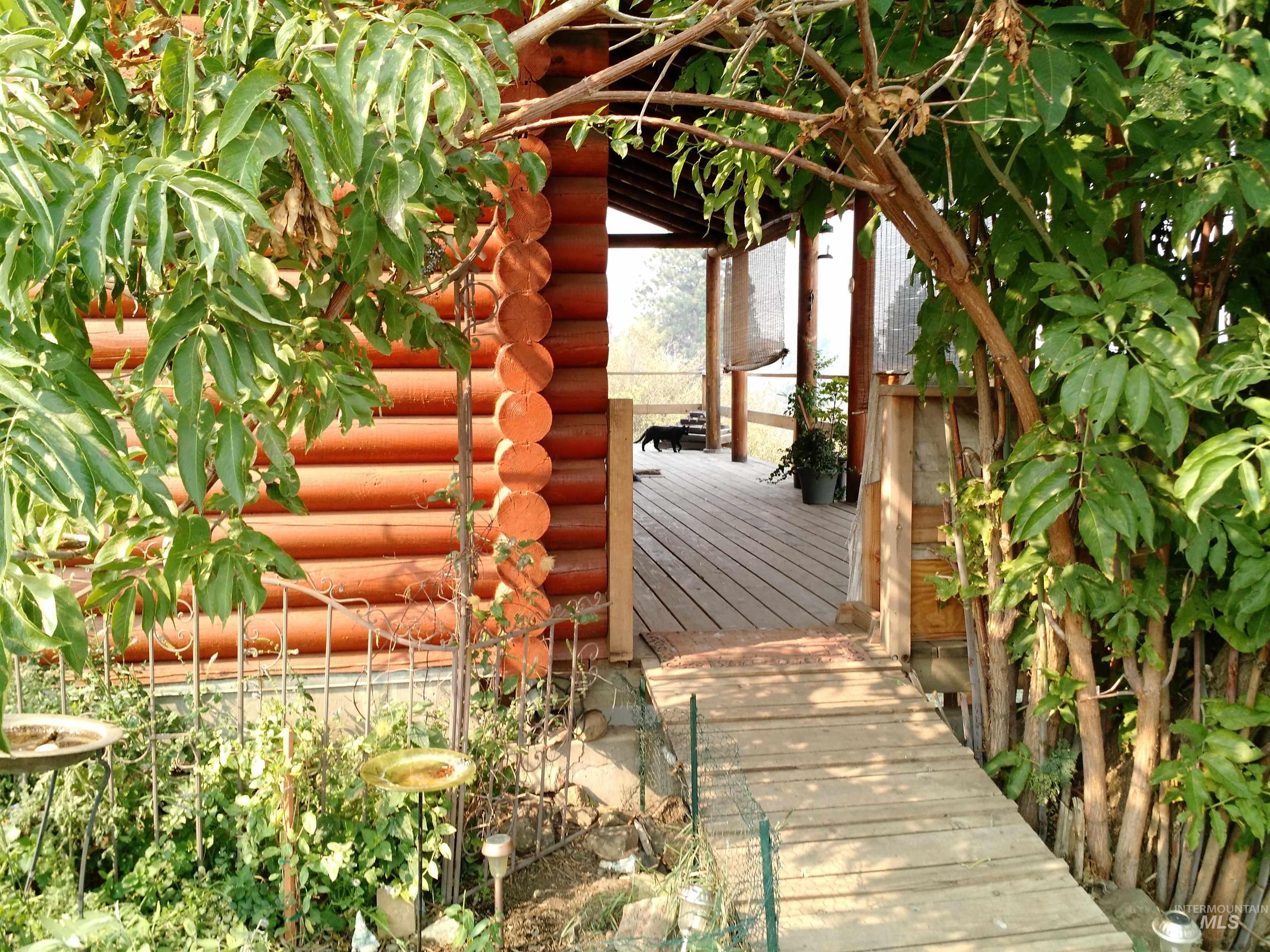 View of community featuring a deck