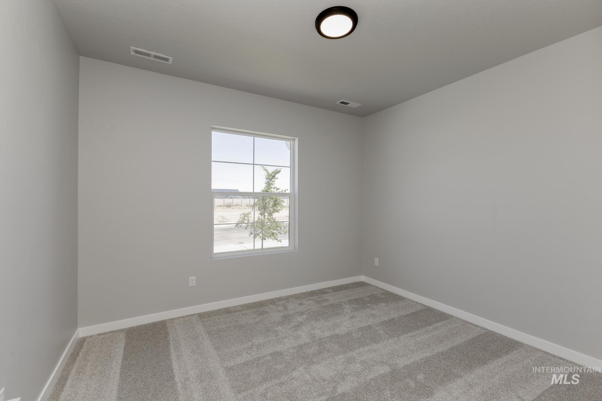 Unfurnished room with carpet flooring