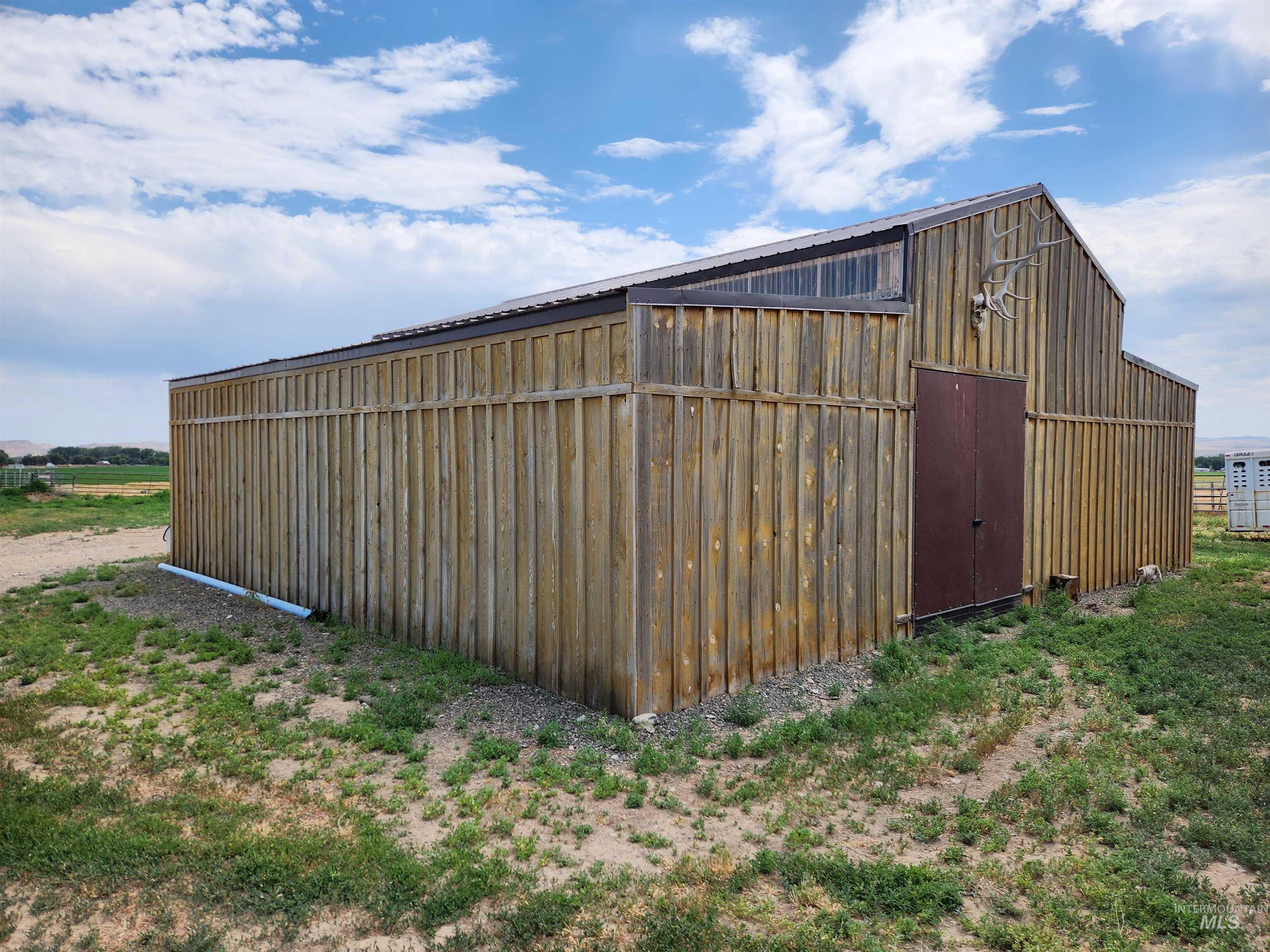 View of pole building