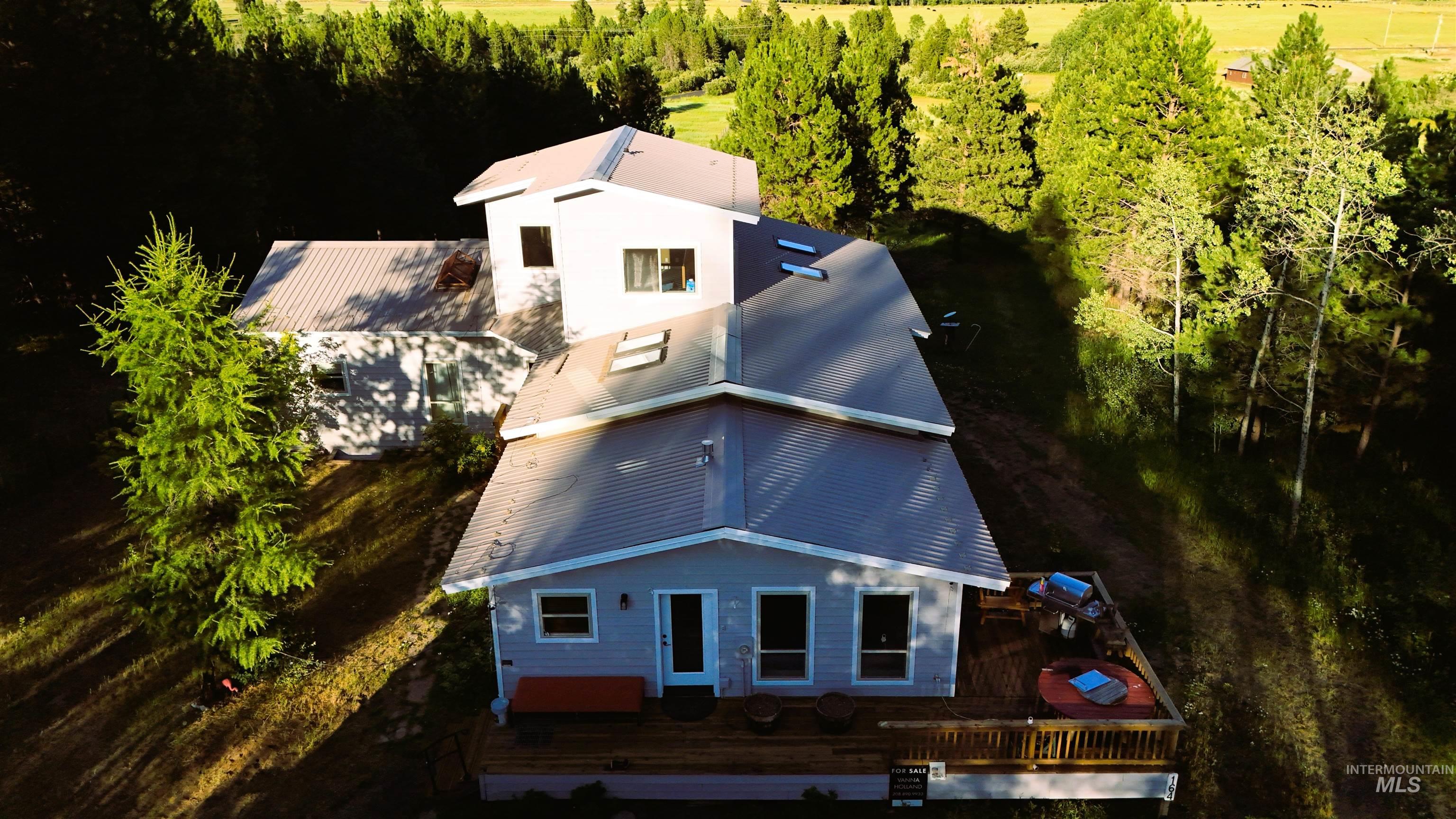View from above of property
