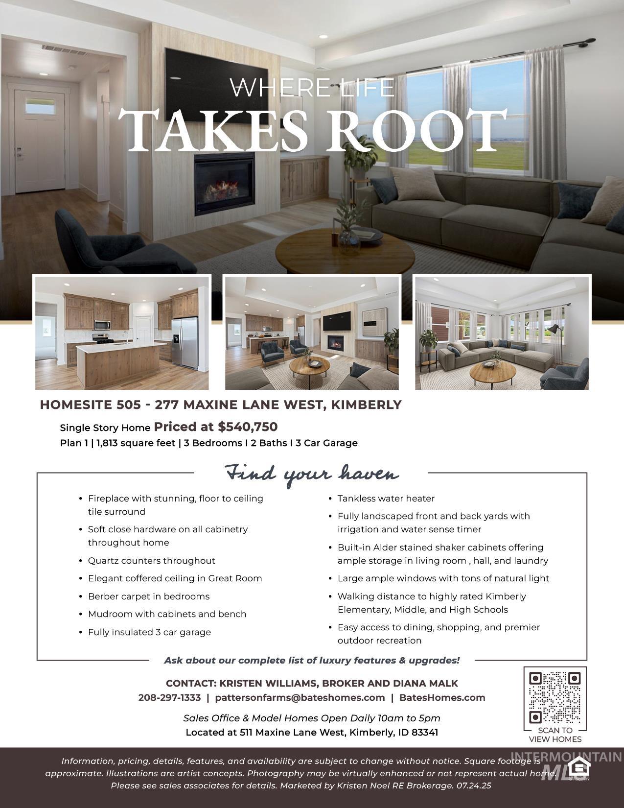 View of marketing collateral with multiple images