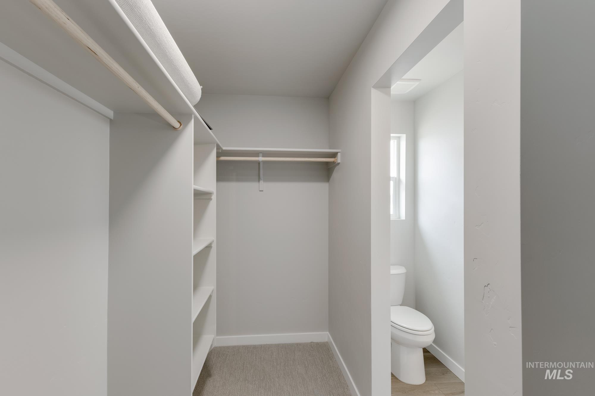 View of spacious closet