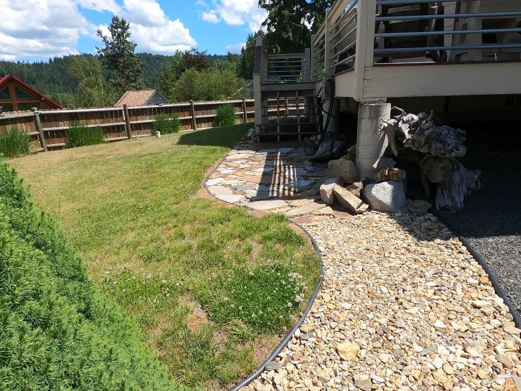 View of yard with stairway