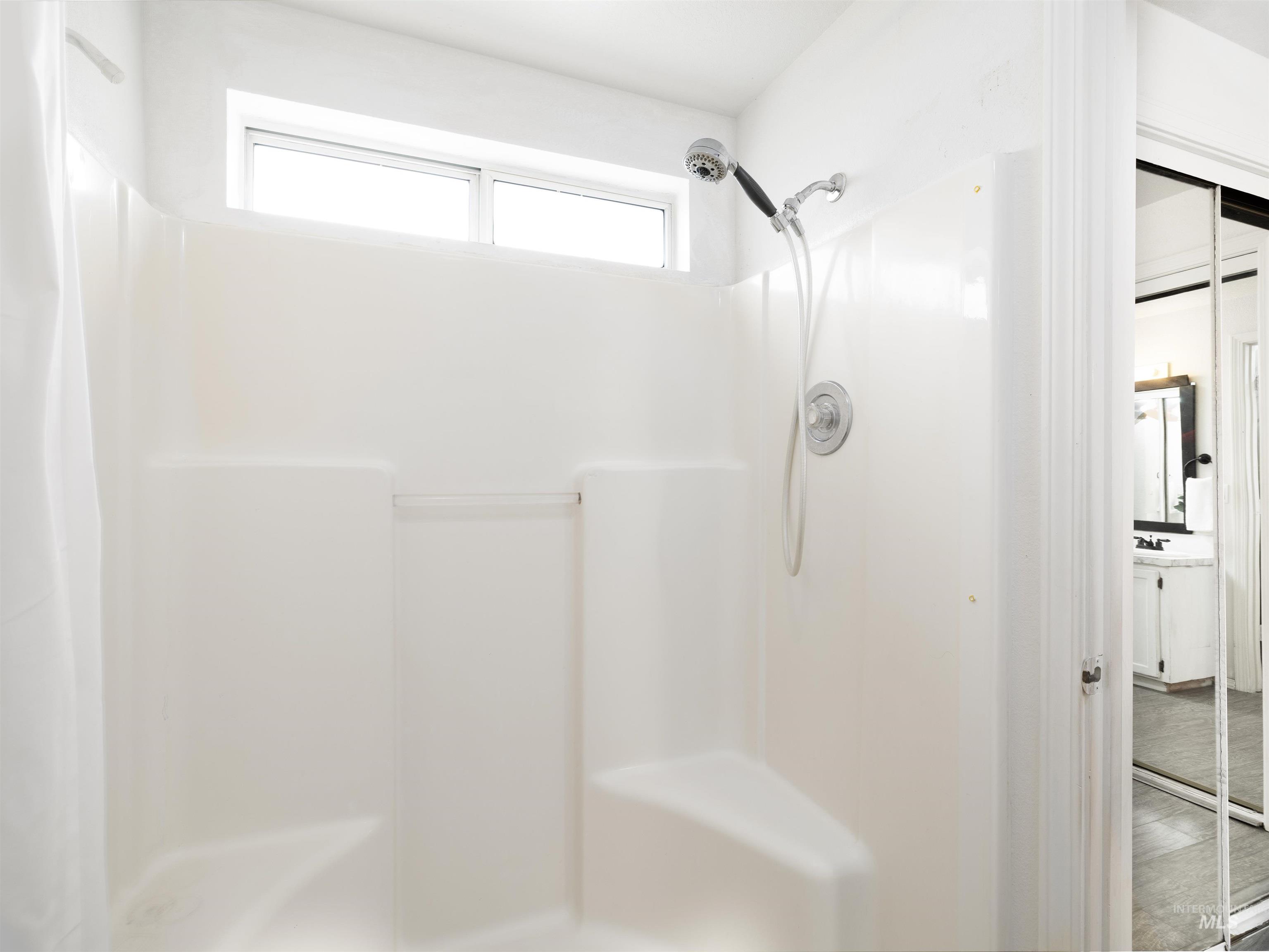 Bathroom with a shower