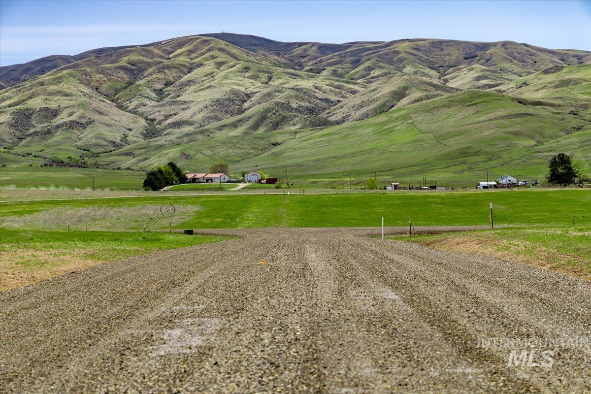 Mountain view with rural landscape and a pastoral area