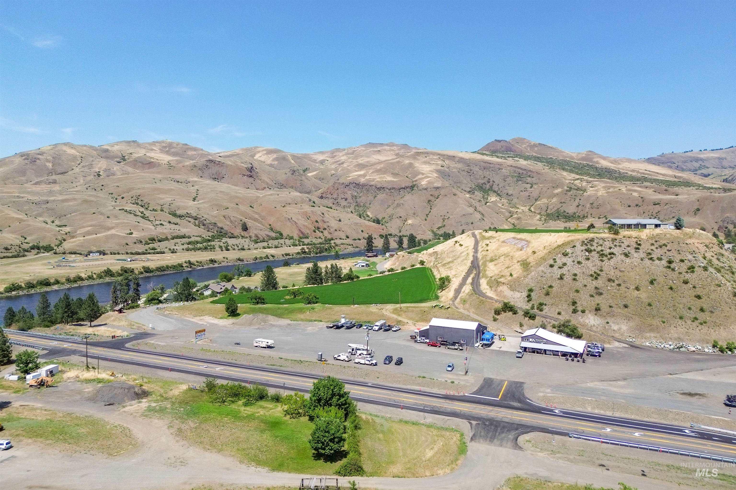 Mountain view with a large body of water