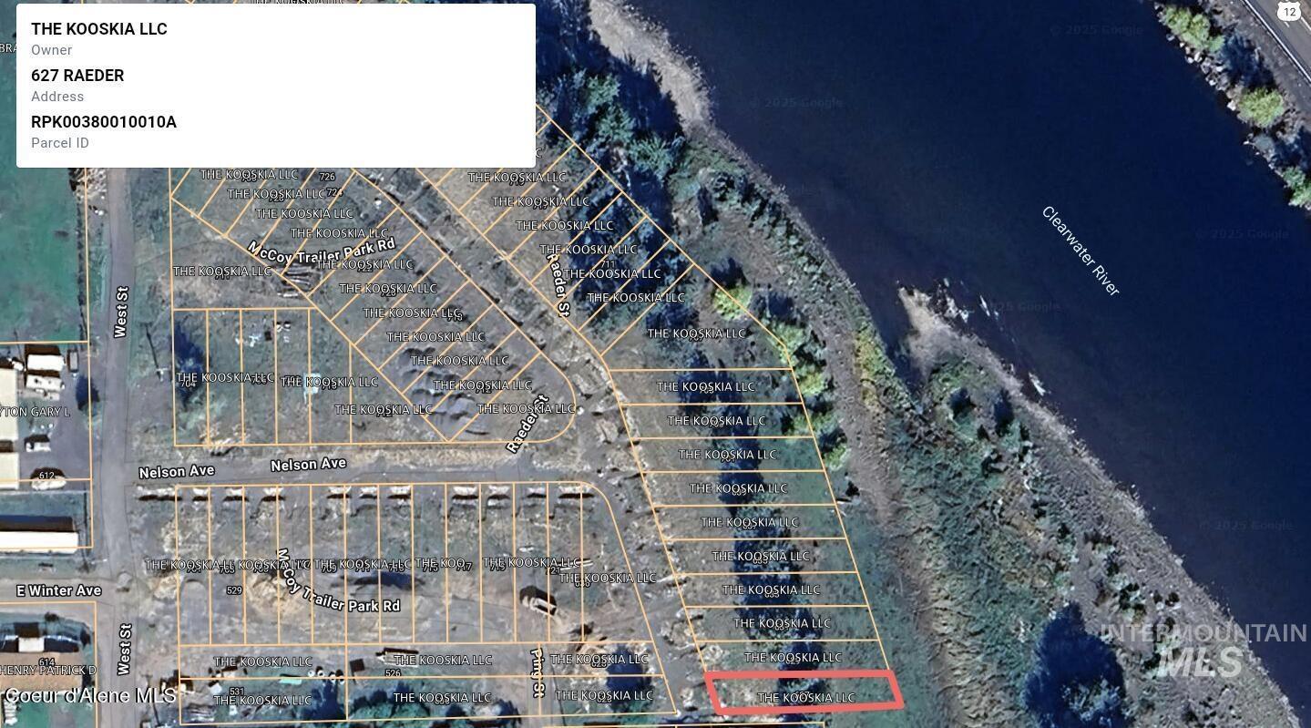 627 Raeder Street, Kooskia, Idaho 83539, Land For Sale, Price $79,000, 98951543