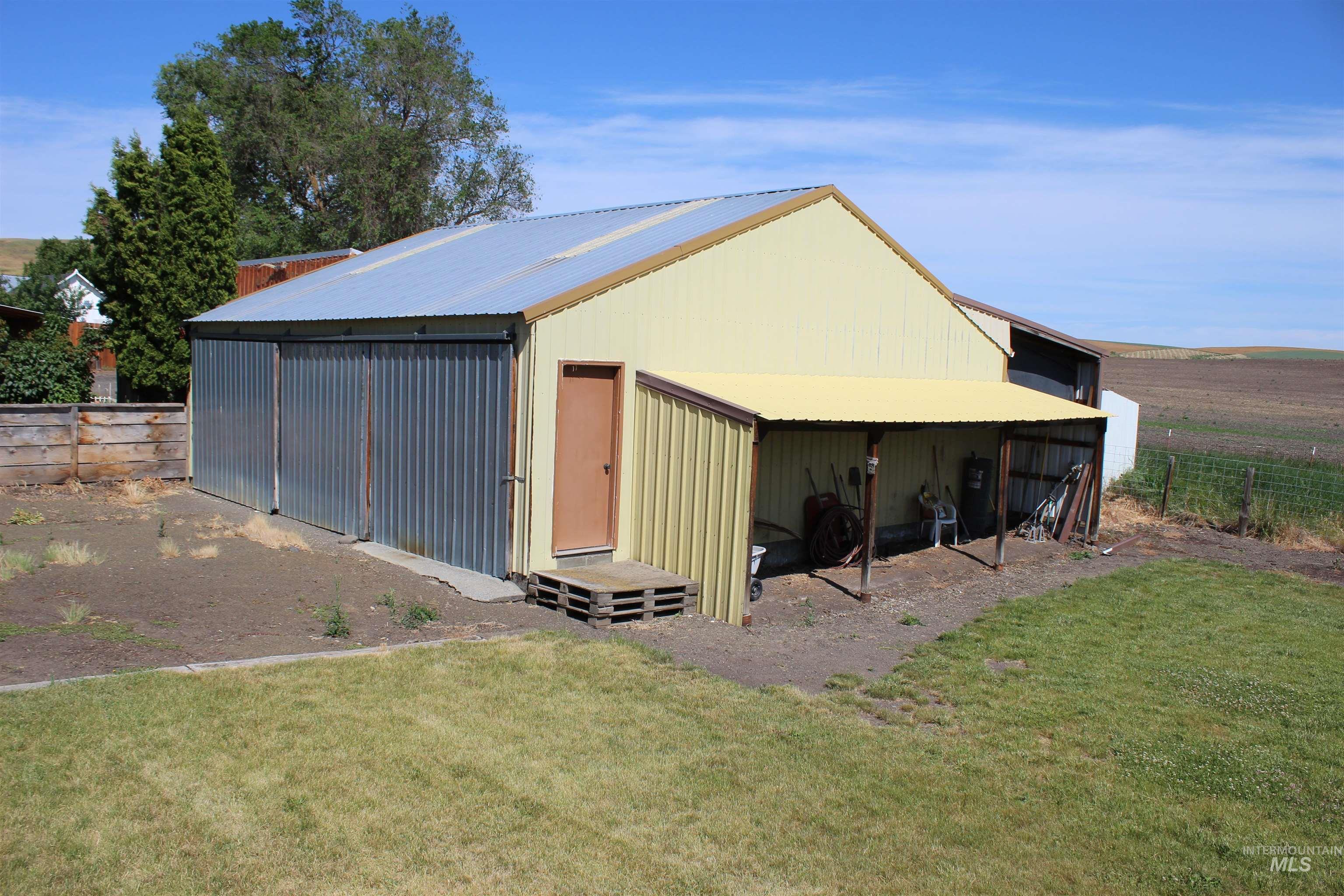 View of pole building