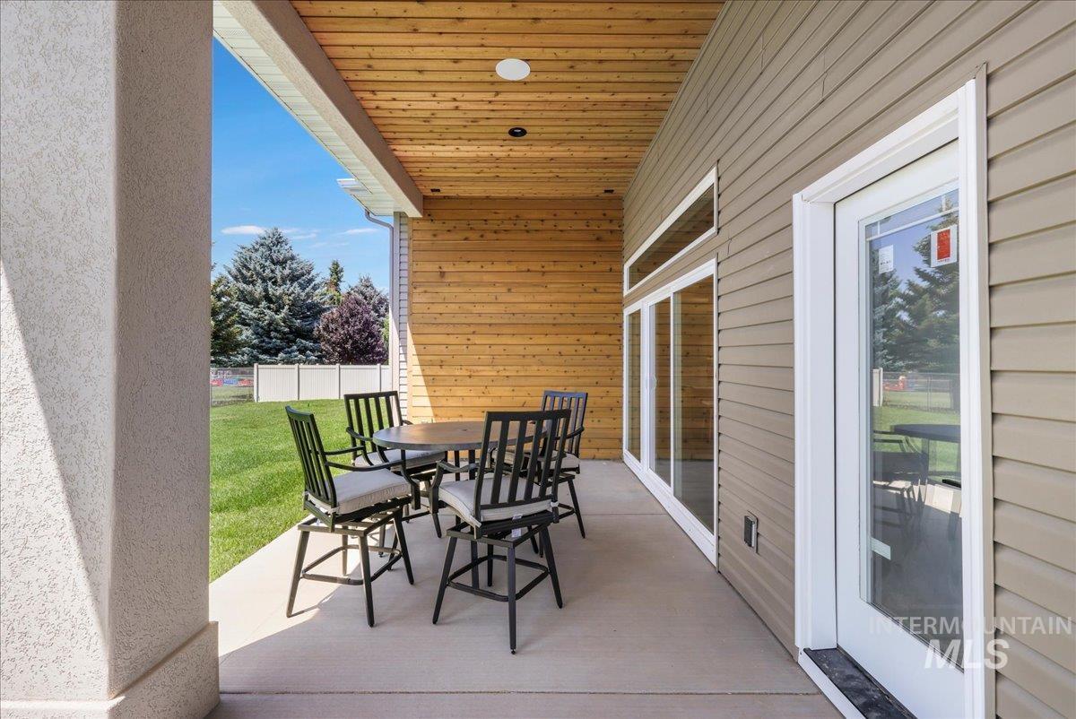View of patio / terrace featuring outdoor dining area