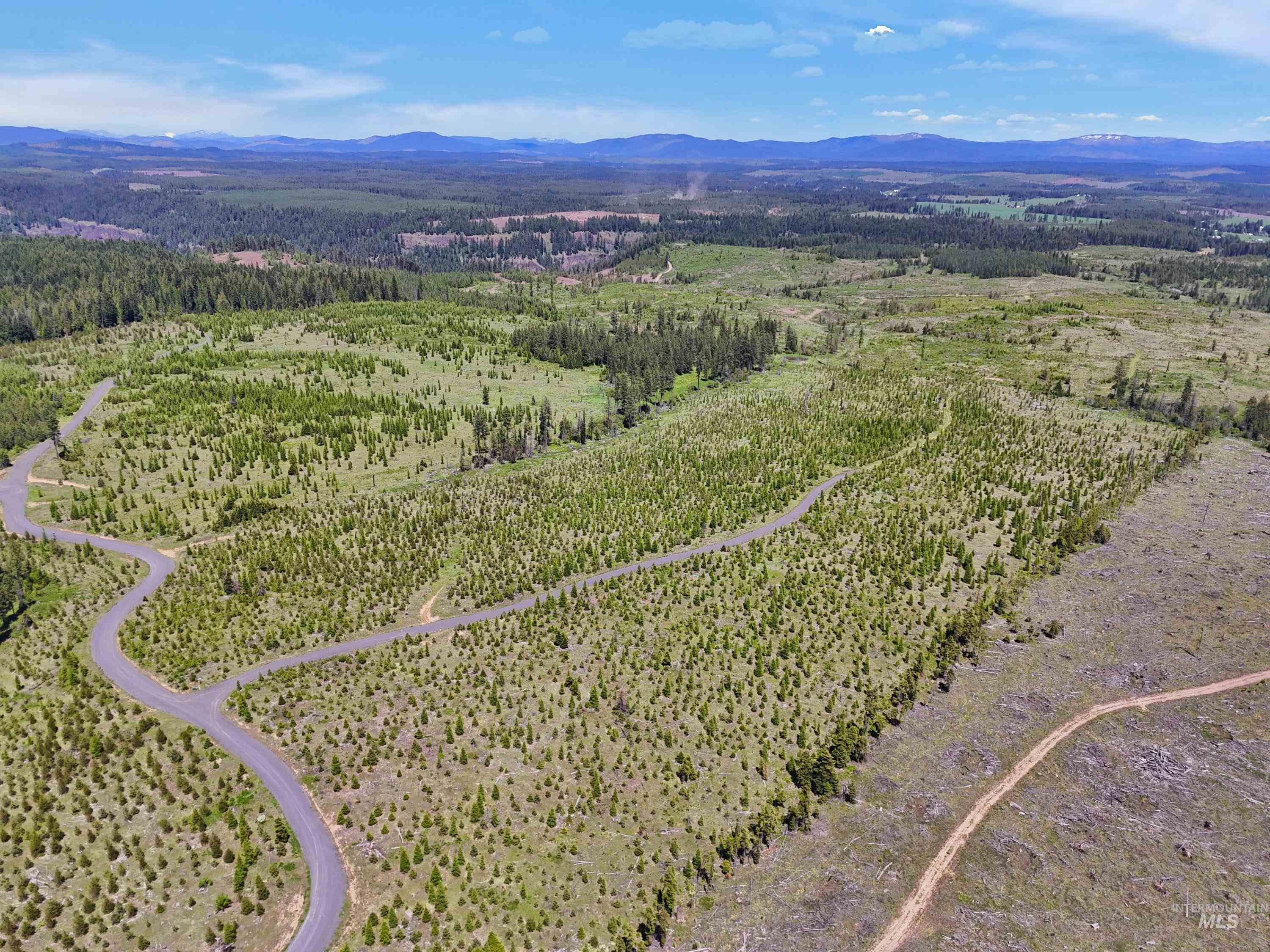 Bird's eye view of mountains