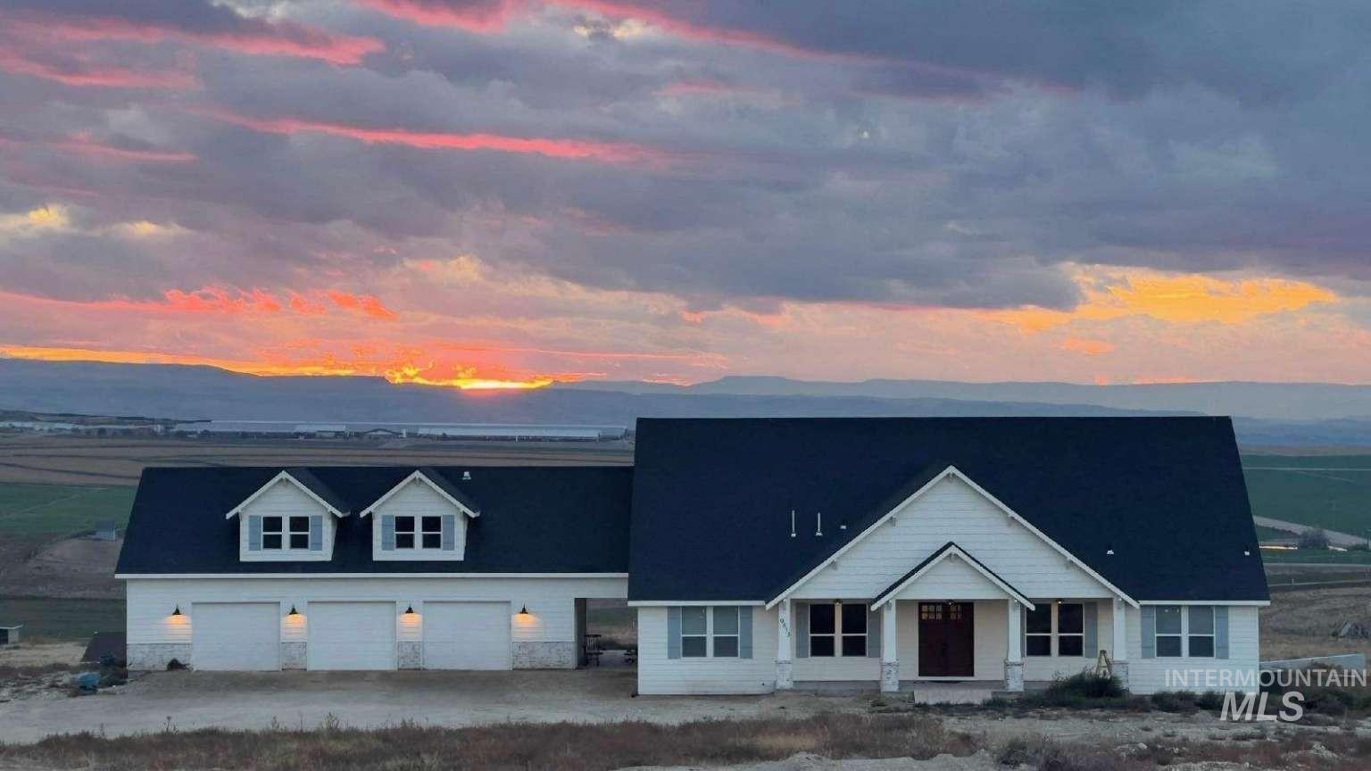 View of front of property with an attached garage