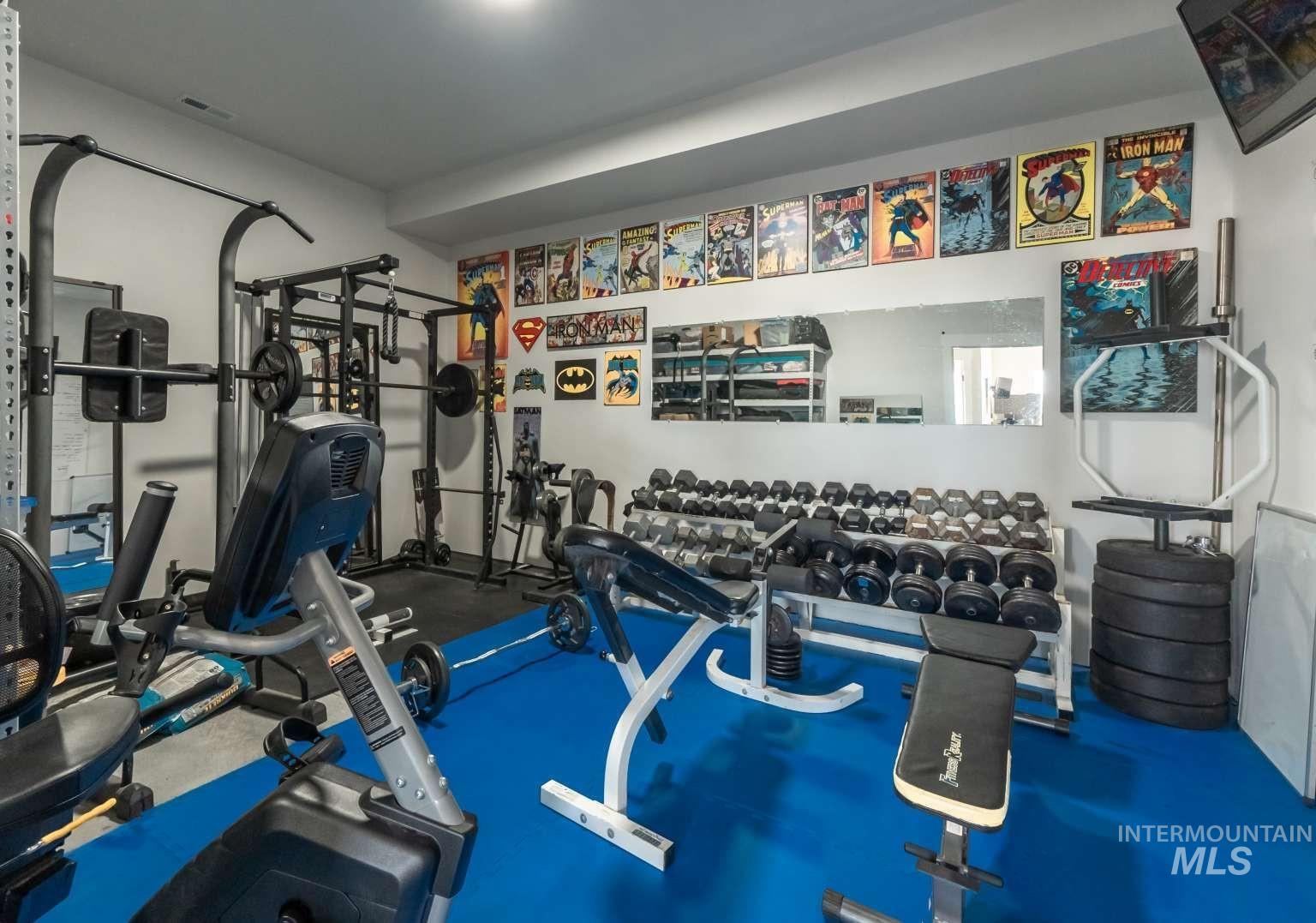 View of workout area