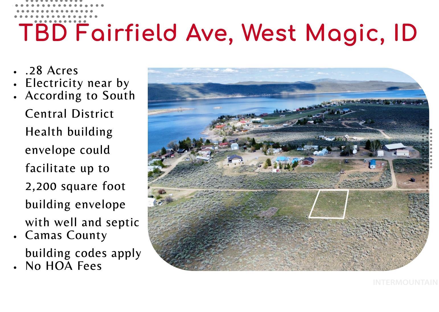 TBD Fairfield Ave, West Magic, Idaho 83352, Land For Sale, Price $55,000, 98952626
