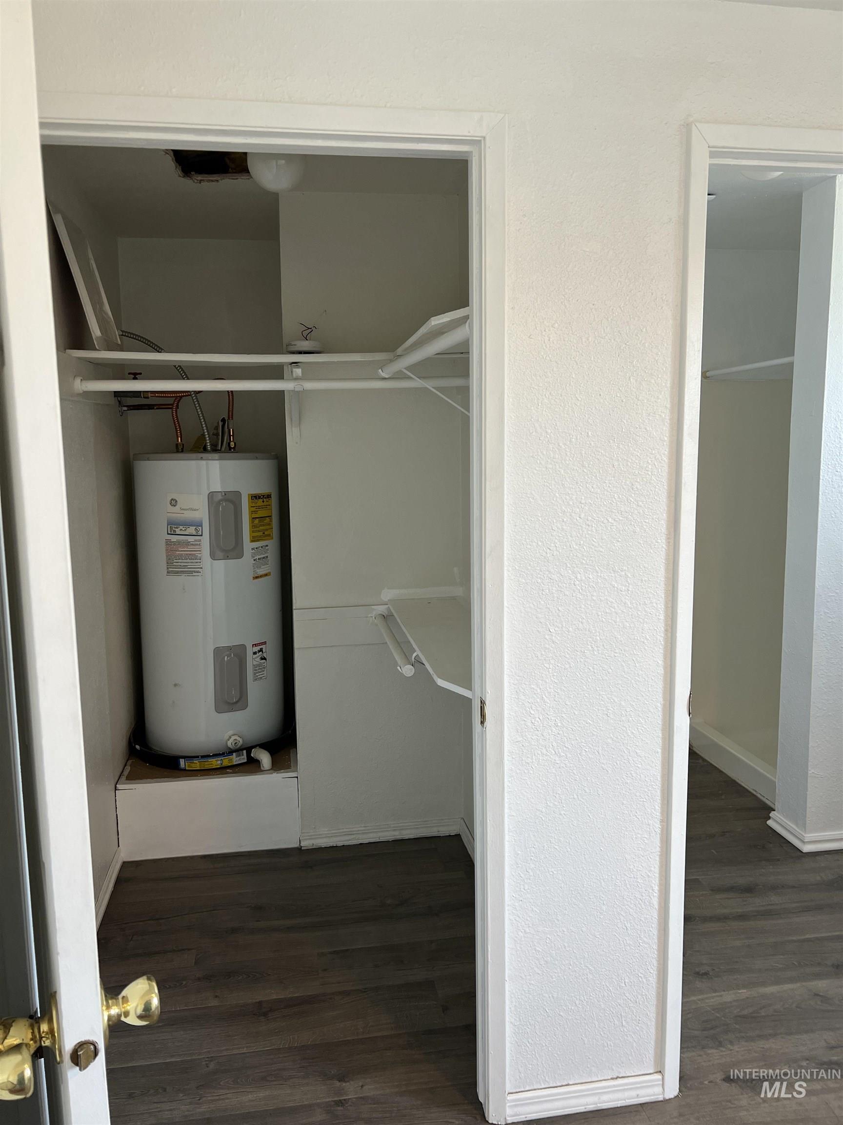 Utilities featuring electric water heater