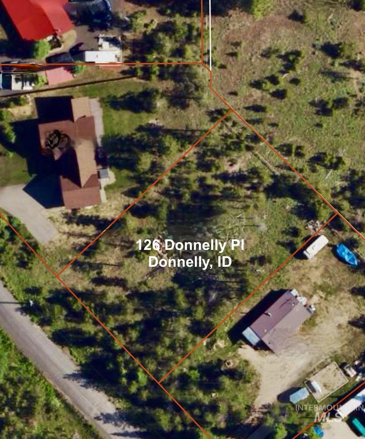 Aerial map of property and surrounding area
