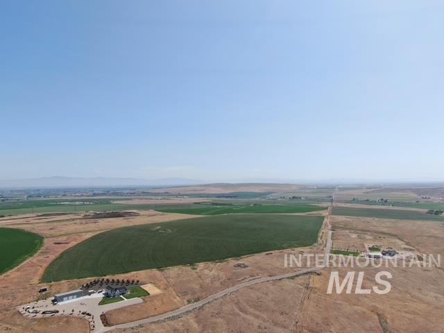 Aerial view of sparsely populated area