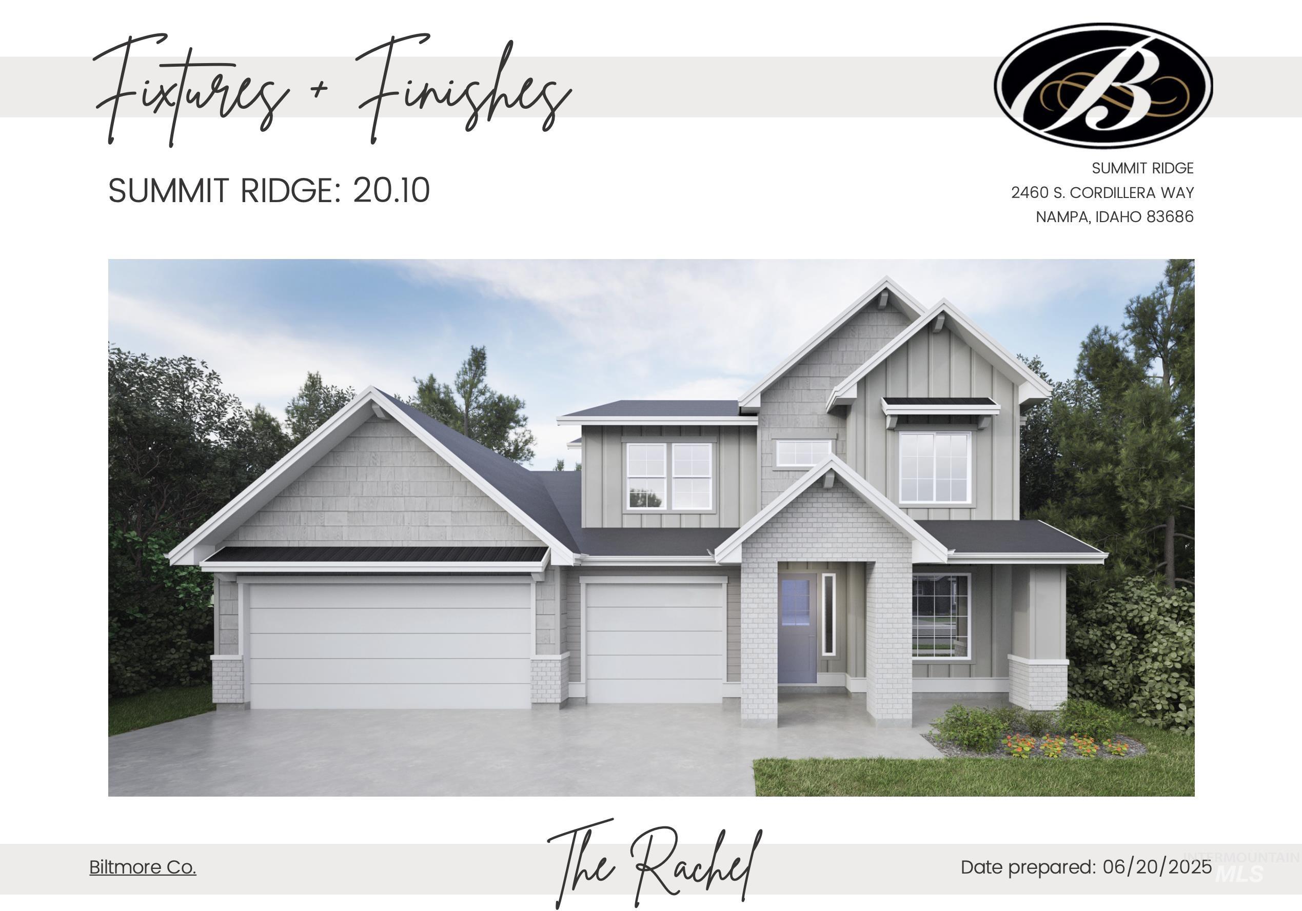 2460 S Cordillera Way, Nampa, Idaho 83686, 4 Bedrooms, 3.5 Bathrooms, Residential For Sale, Price $789,900,MLS 98954241