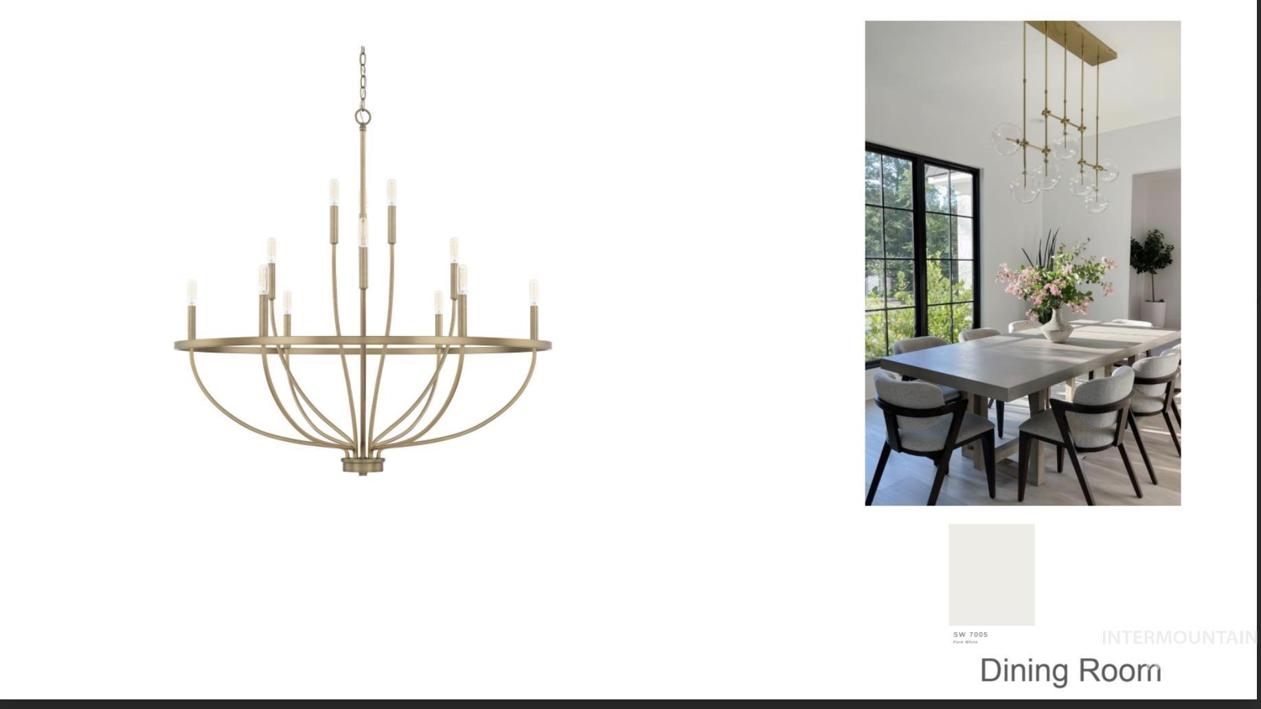 Dining area featuring a chandelier and wood finished floors