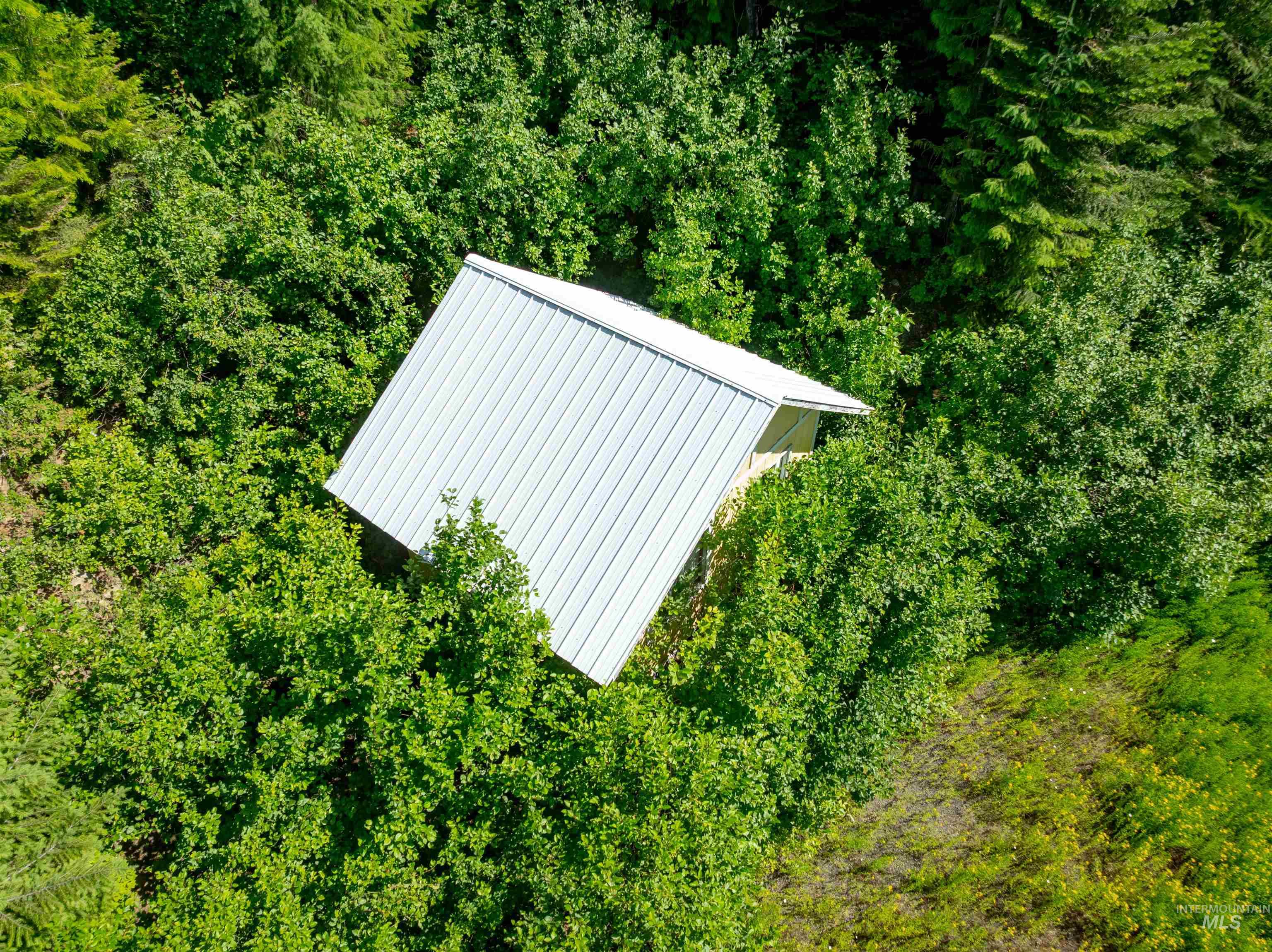 View from above of property