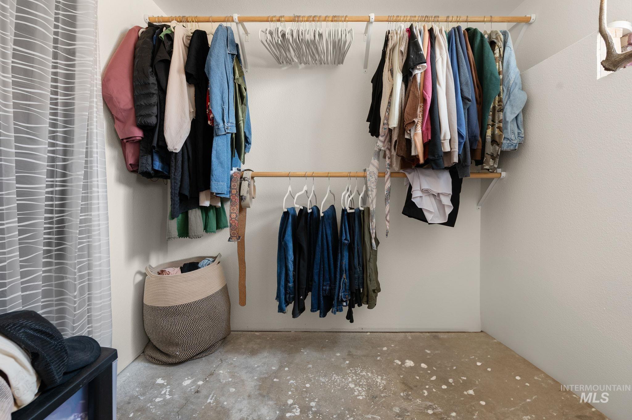 View of spacious closet
