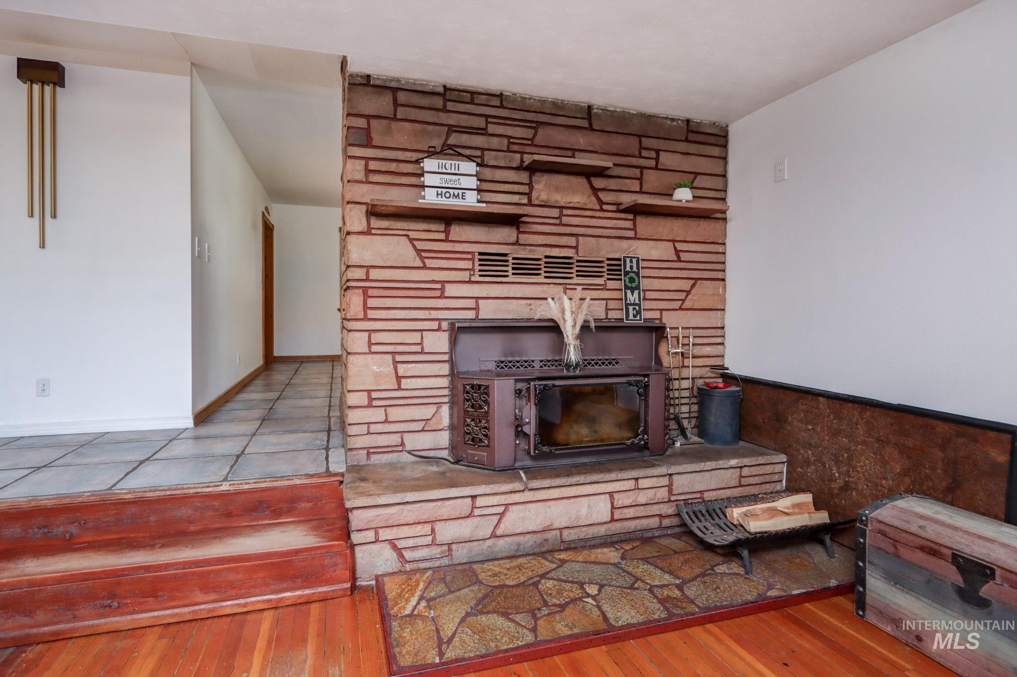 Detailed view of wood finished floors