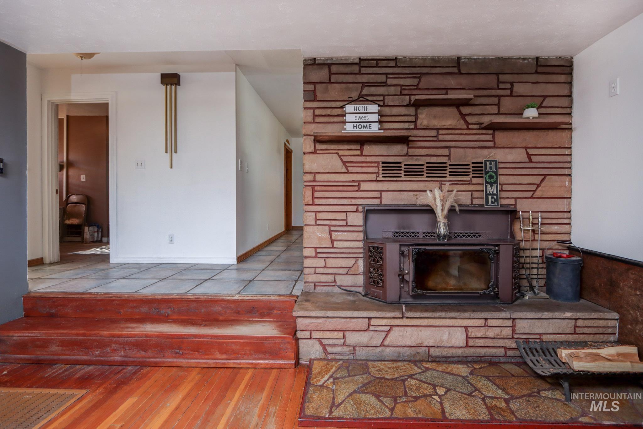 Detailed view of wood finished floors