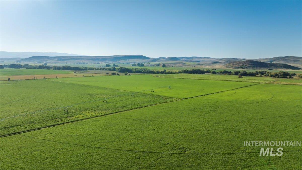 Mountain view with rural landscape