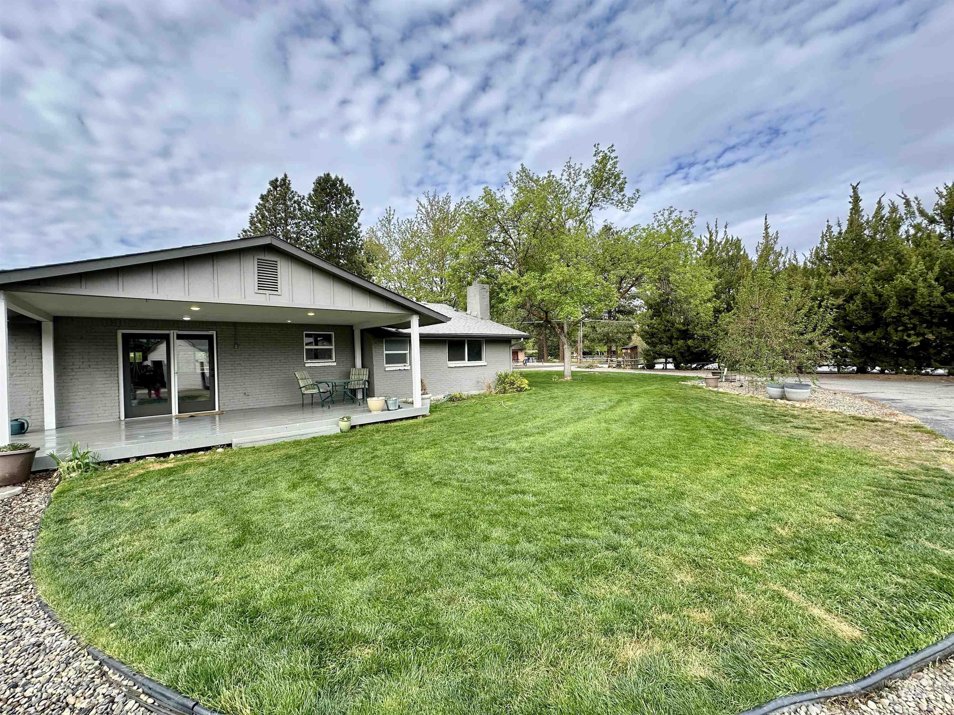 View of grassy yard