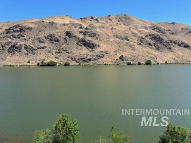 Water view with a mountain backdrop