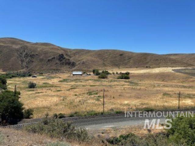 Mountain view with rural landscape