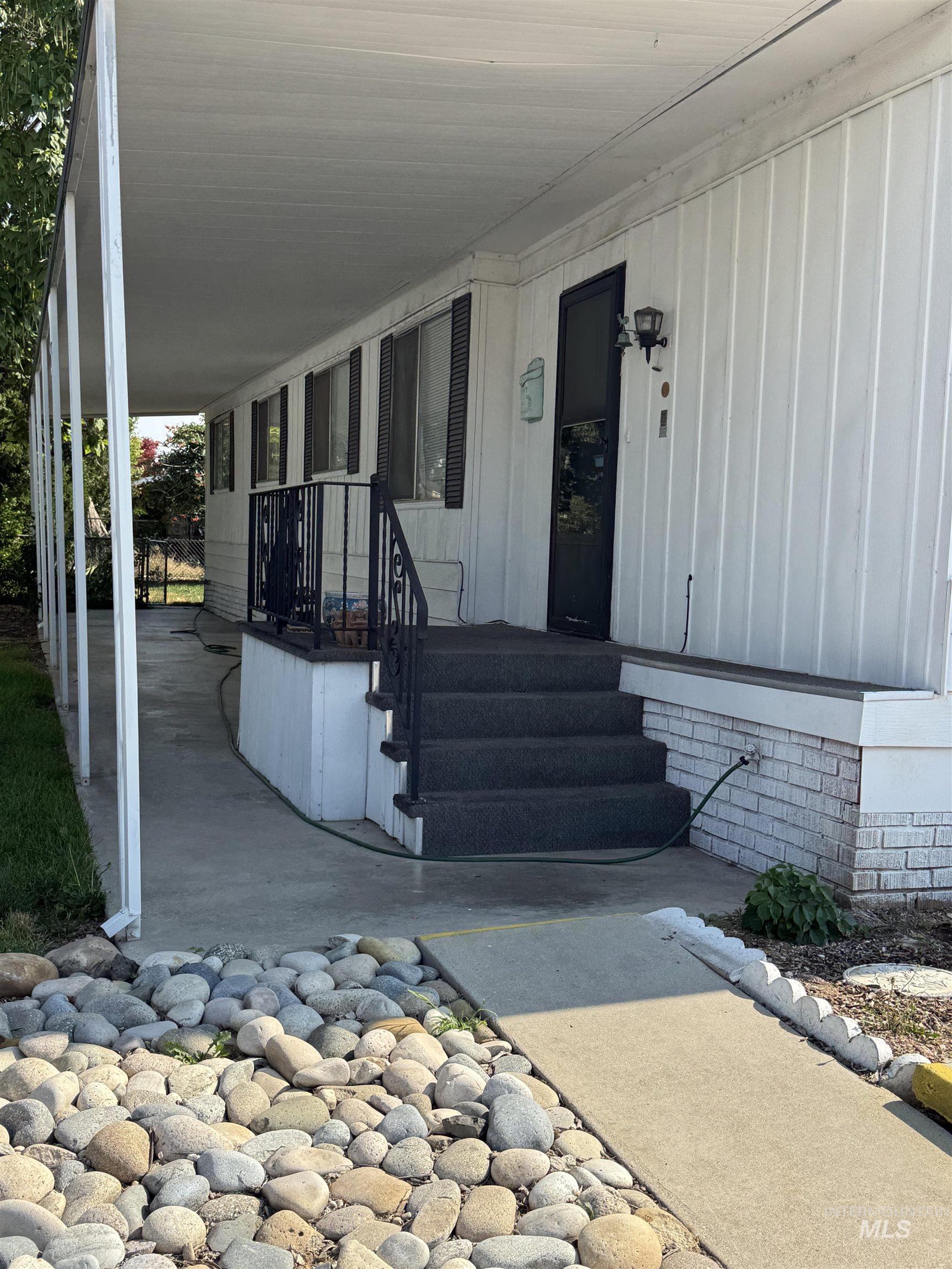 View of exterior entry