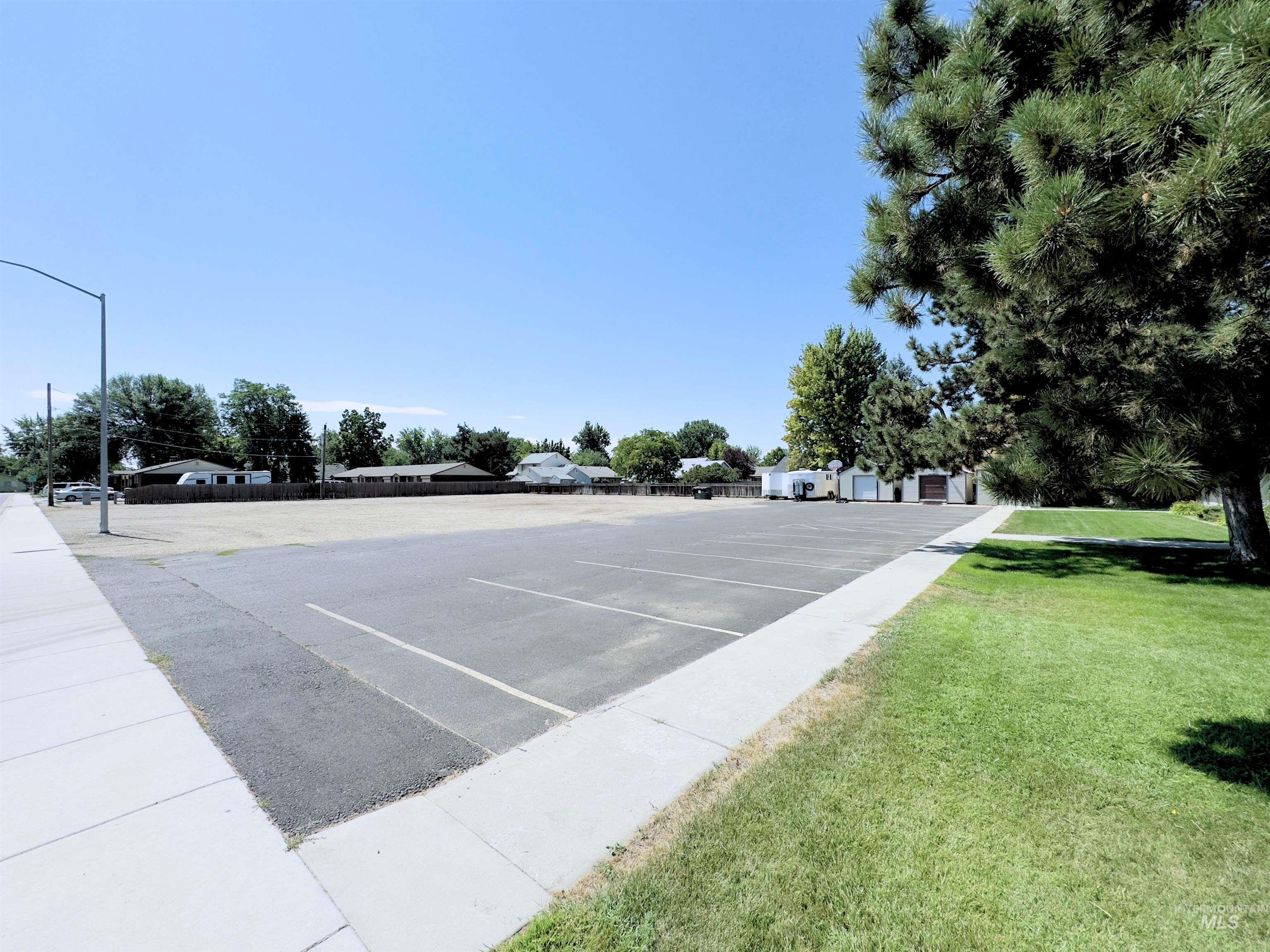 View of uncovered parking lot