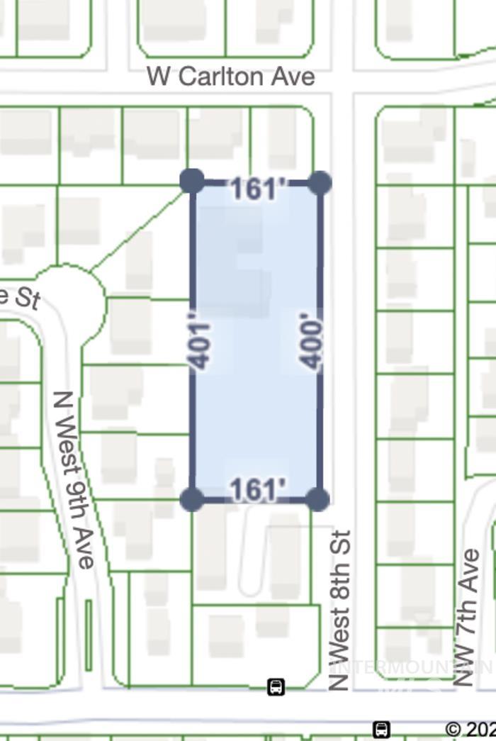 Map of parcels