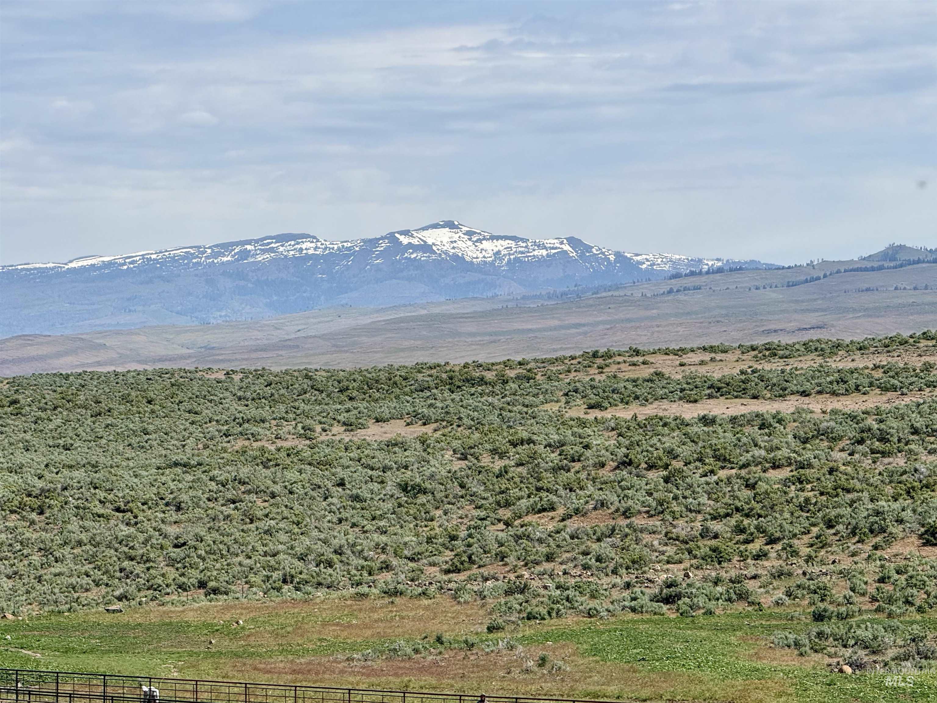 Mountain view with rural landscape