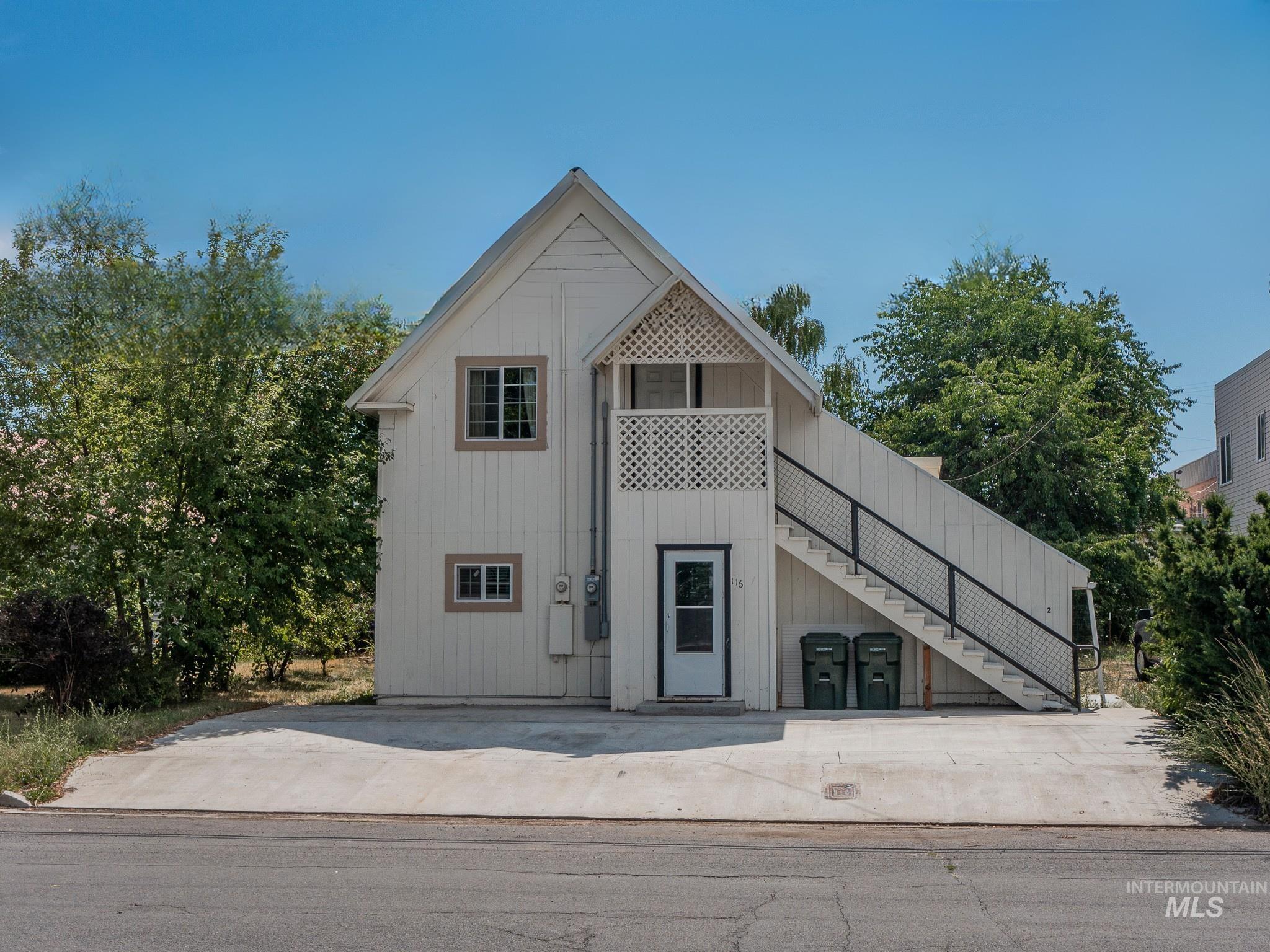 View of front facade with stairs