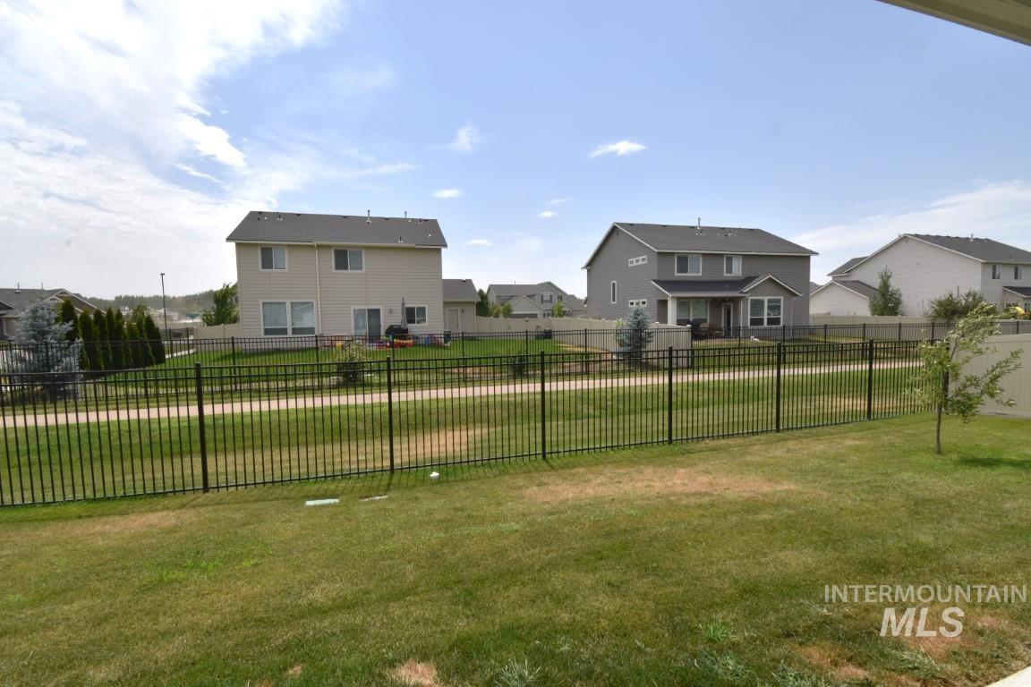 View of yard featuring a residential view
