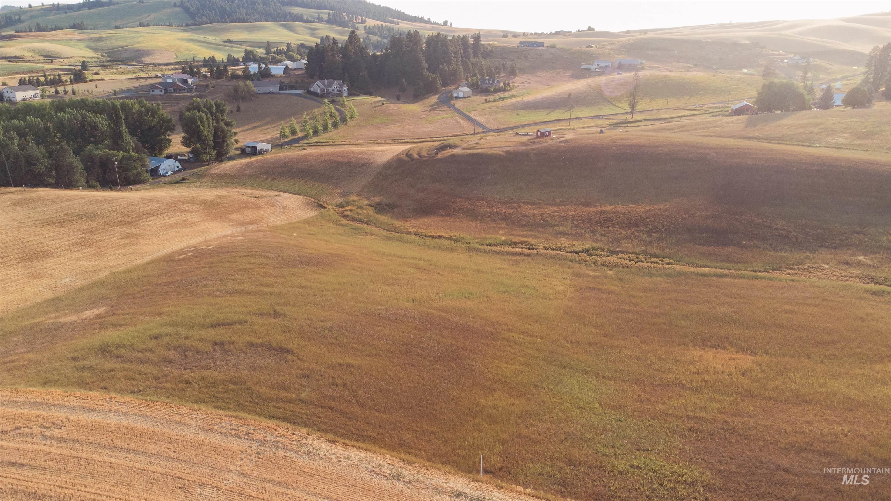 Aerial overview of property's location featuring rural landscape