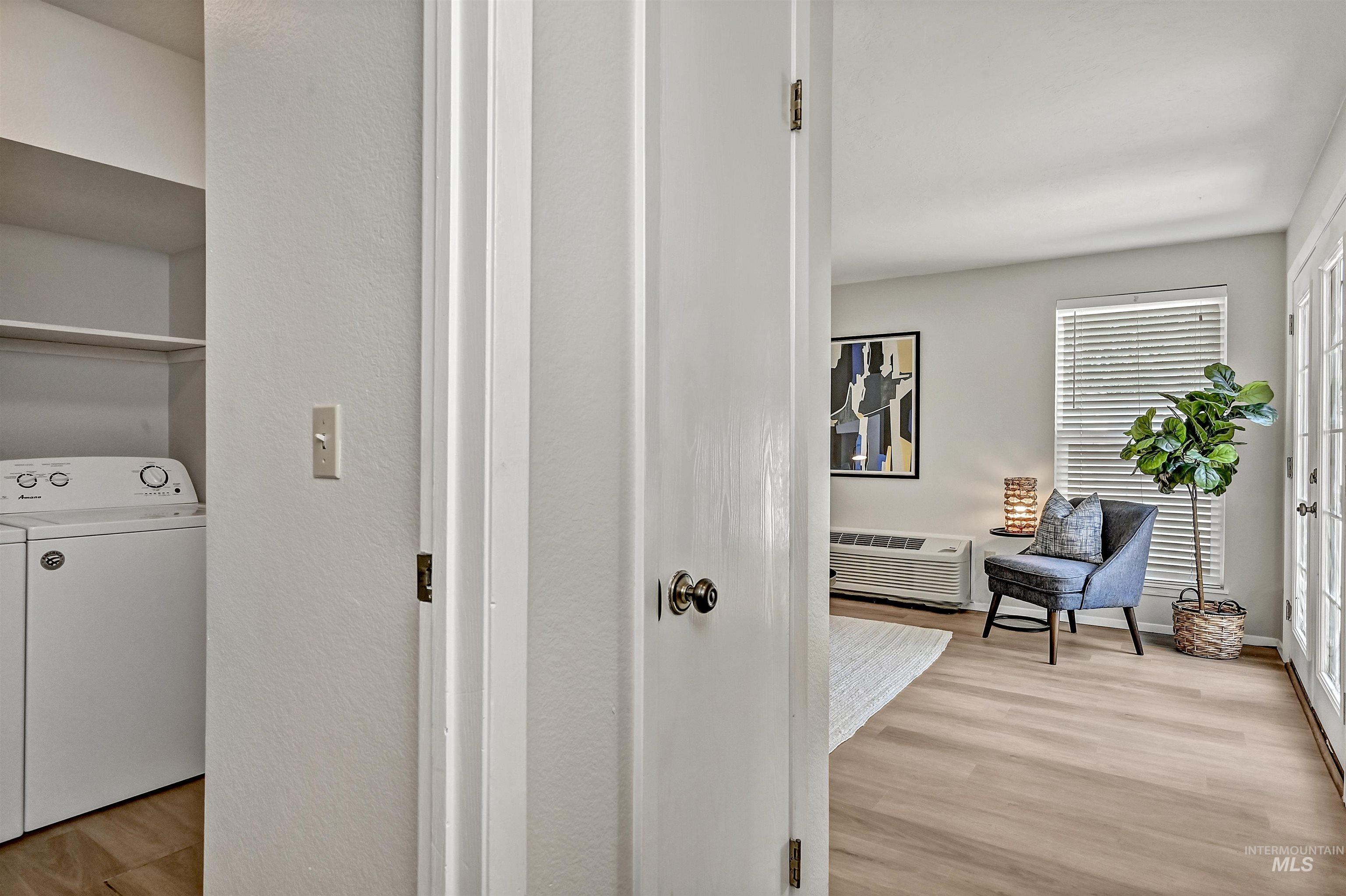 Unit A: Hall with LVP flooring