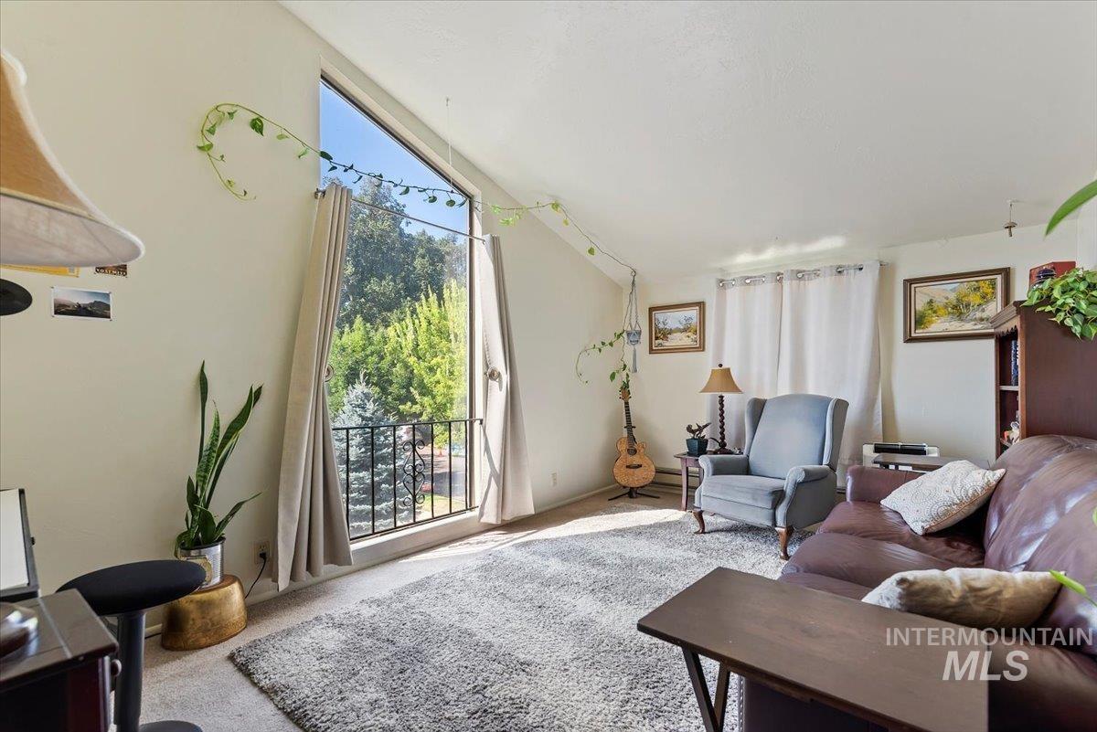 Living room with carpet