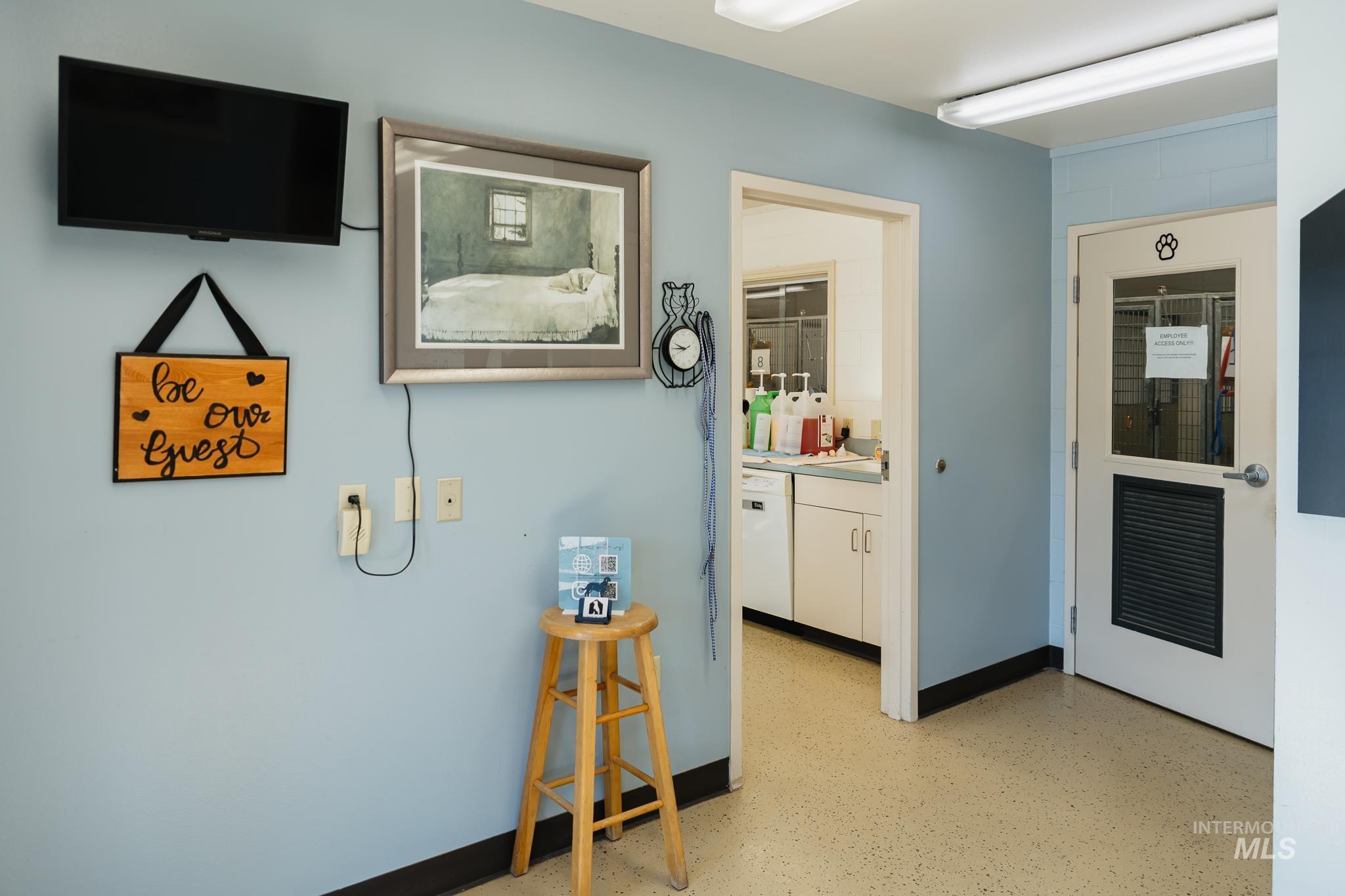 Hall with baseboards